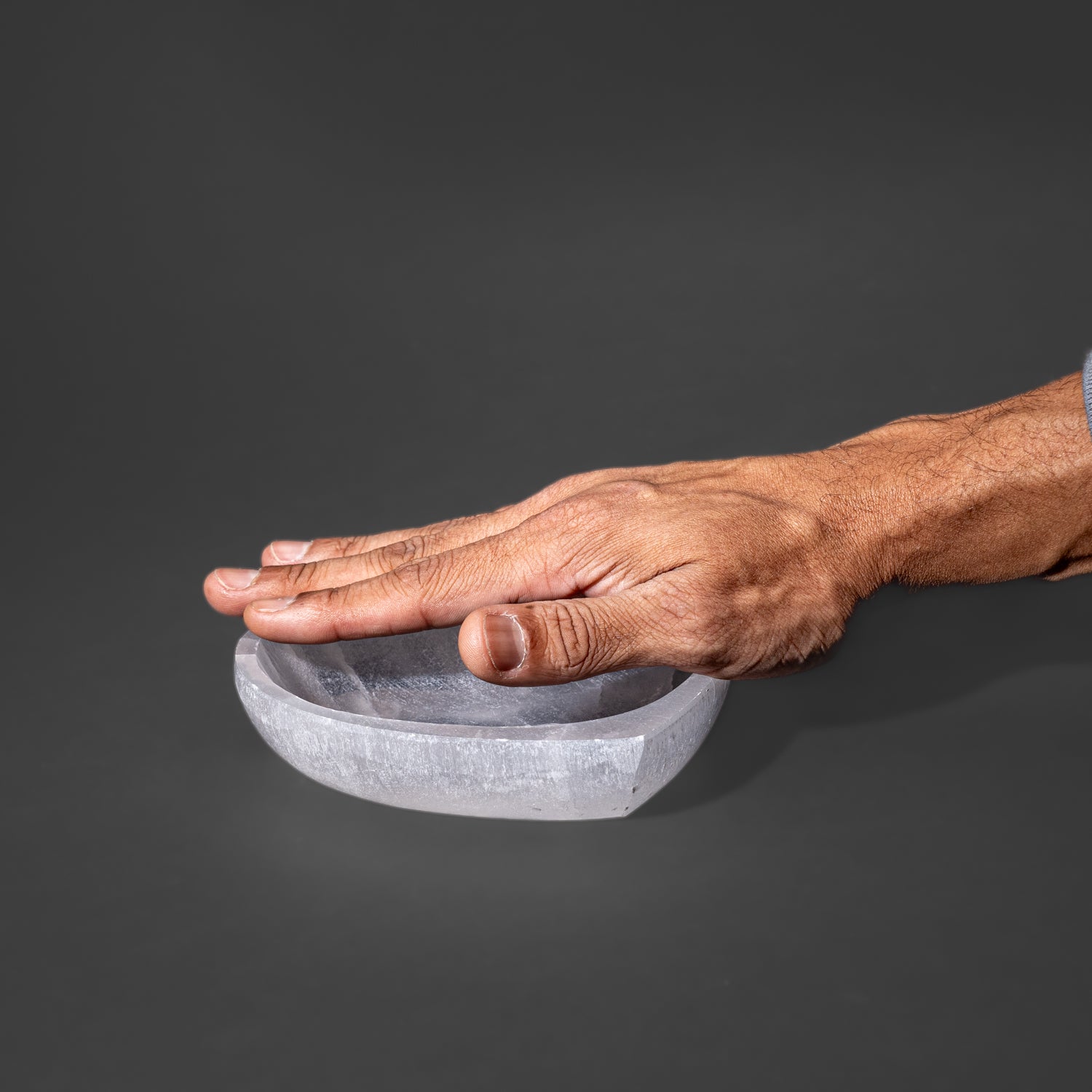 Genuine Polished Selenite Medium Heart Bowl