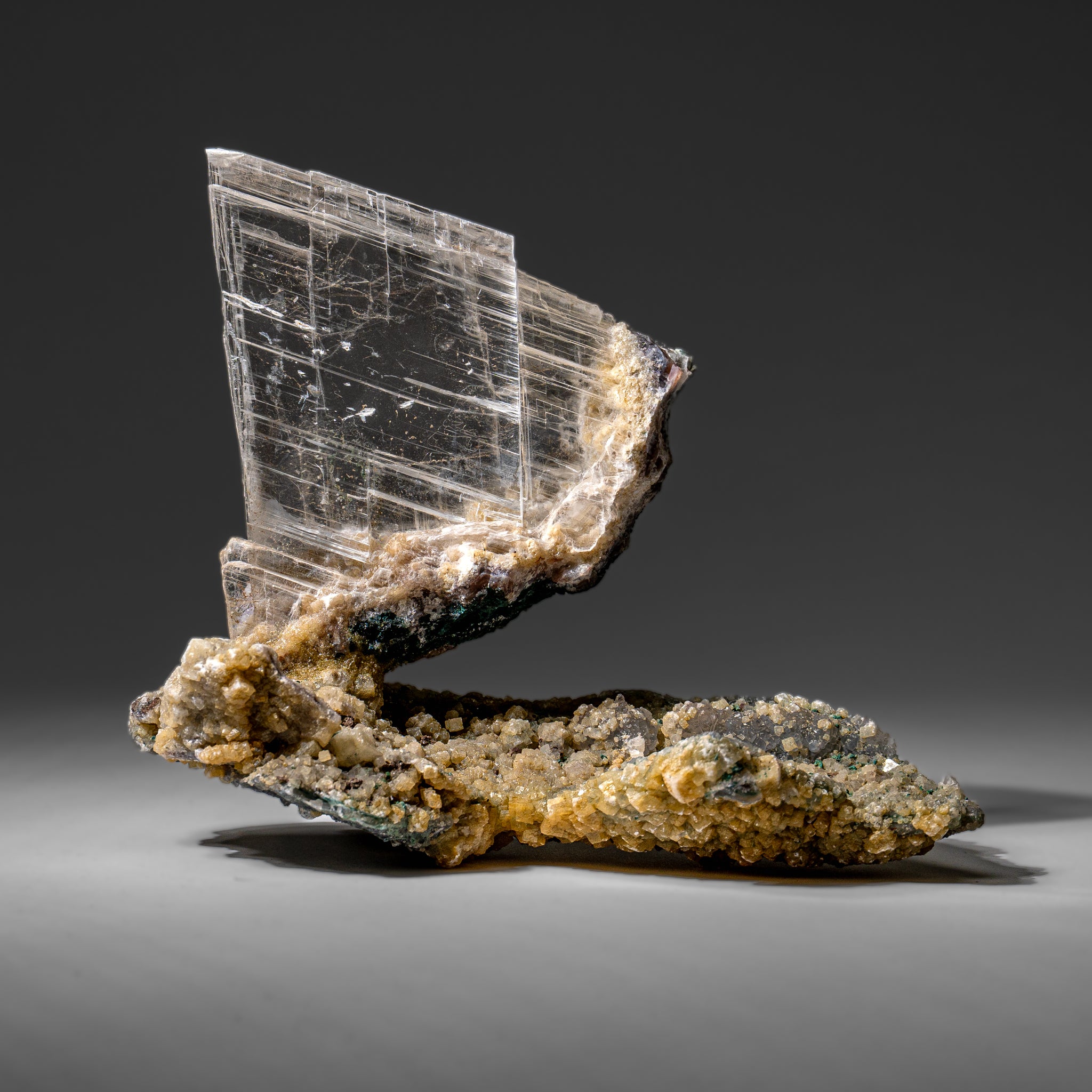 Gypsum Var. Selenite on Matrix from Rio Grande do Sul, Brazil (2 lbs)