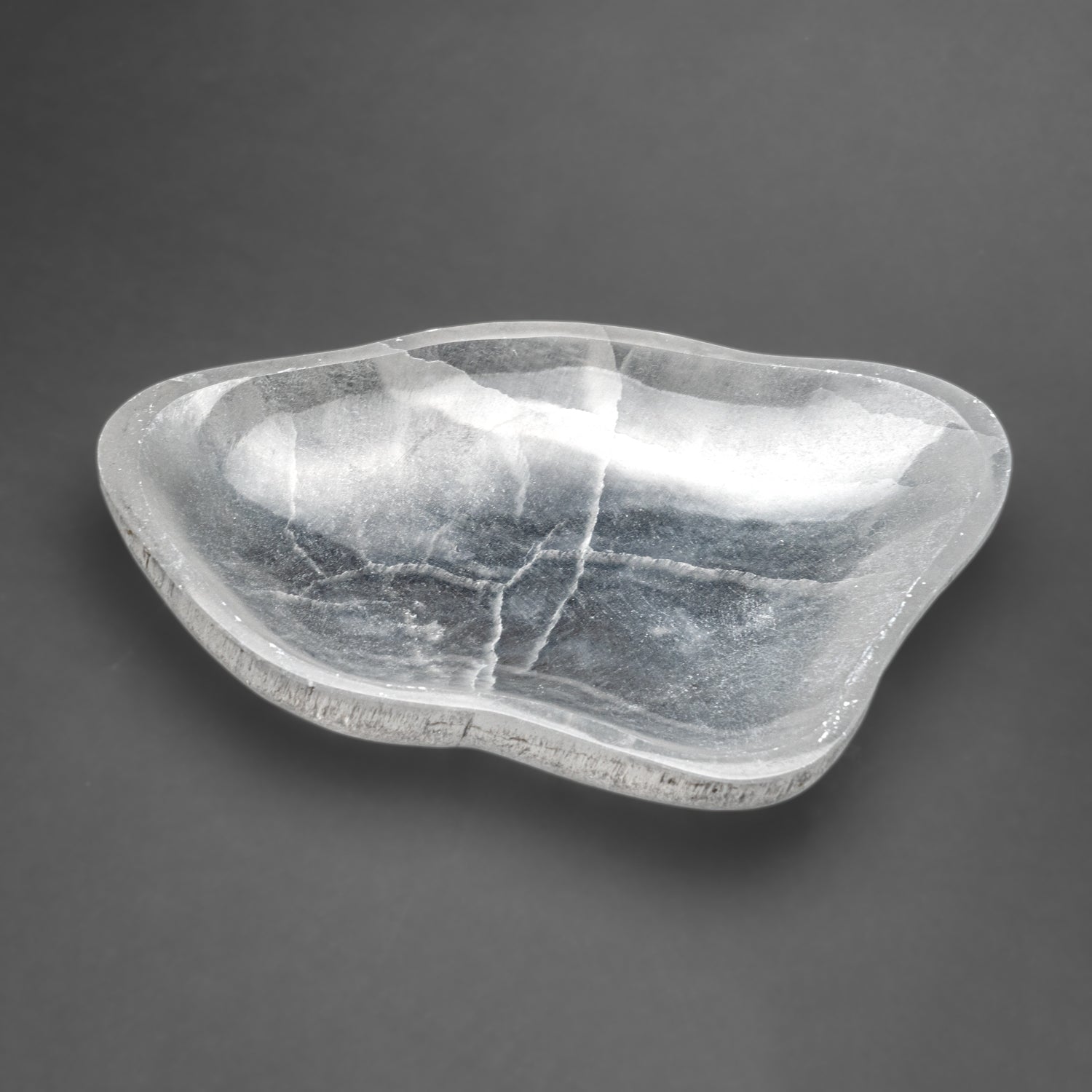 Genuine Polished Selenite Bowl Oblong (4 lbs)