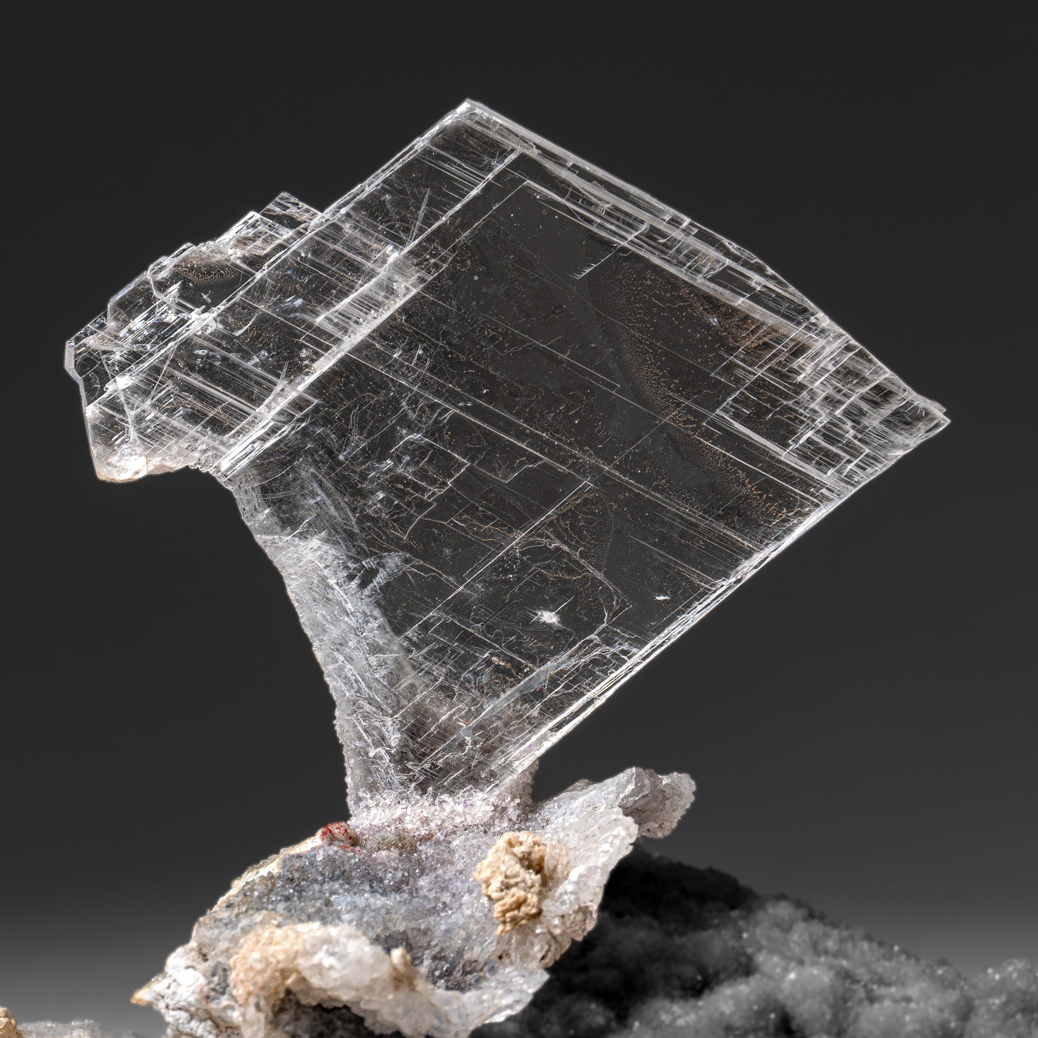 Gypsum Var. Selenite on Matrix from Rio Grande do Sul, Brazil (1.6 lbs)