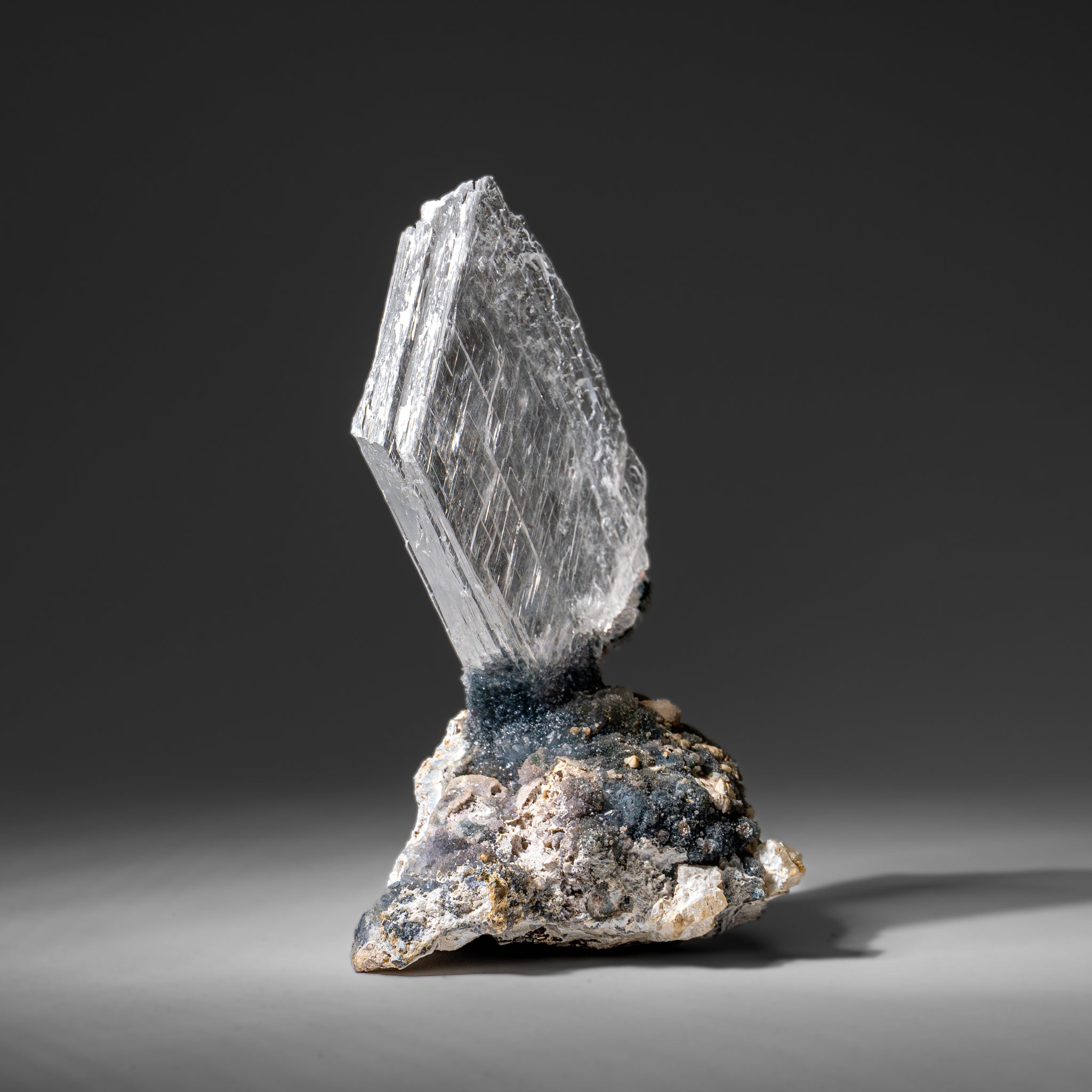Gypsum Var. Selenite on Matrix from Rio Grande do Sul, Brazil (2.45 lbs)