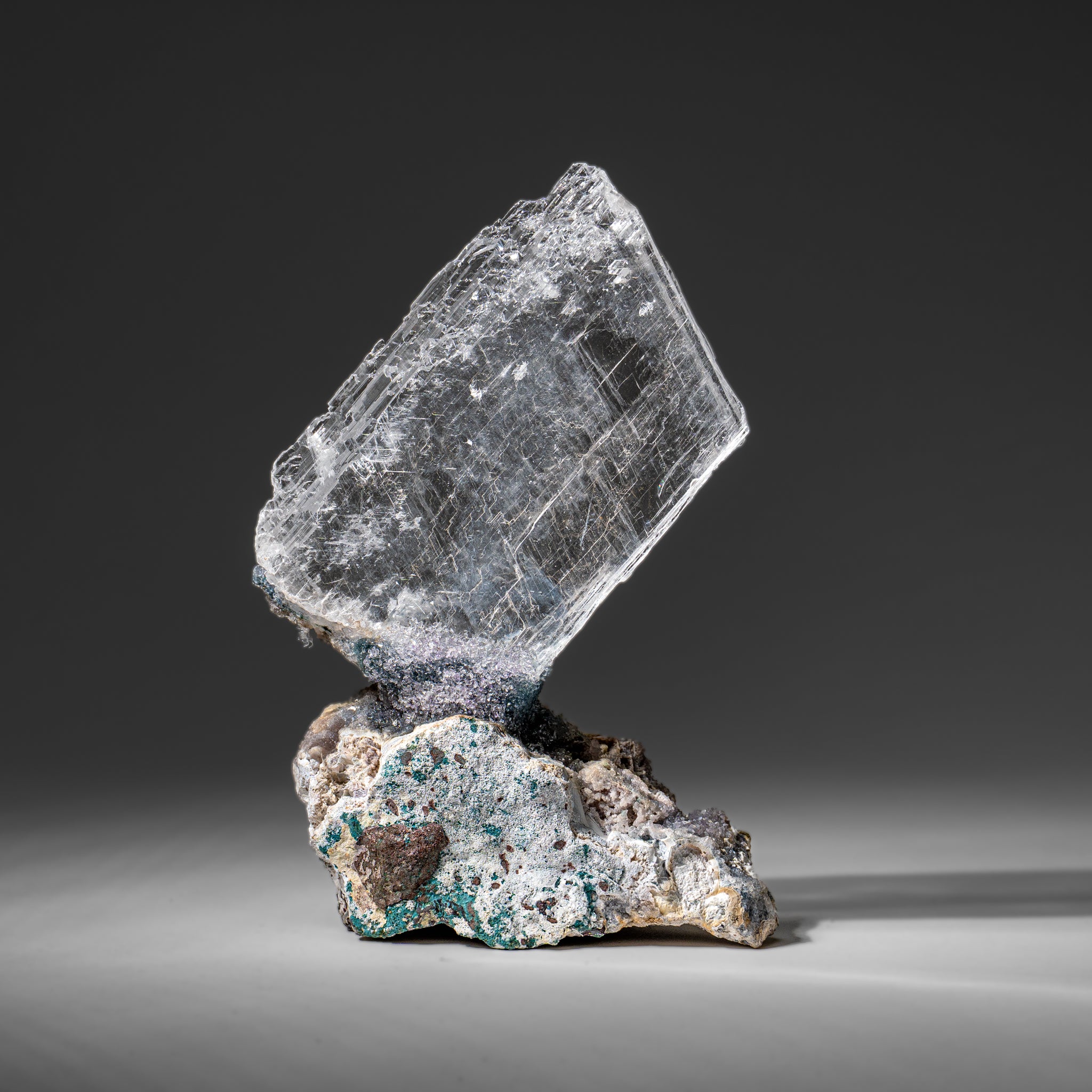 Gypsum Var. Selenite on Matrix from Rio Grande do Sul, Brazil (2.45 lbs)