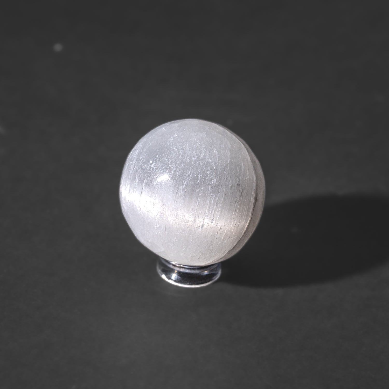 Genuine Polished Cats Eye Selenite (1.25") Small Sphere