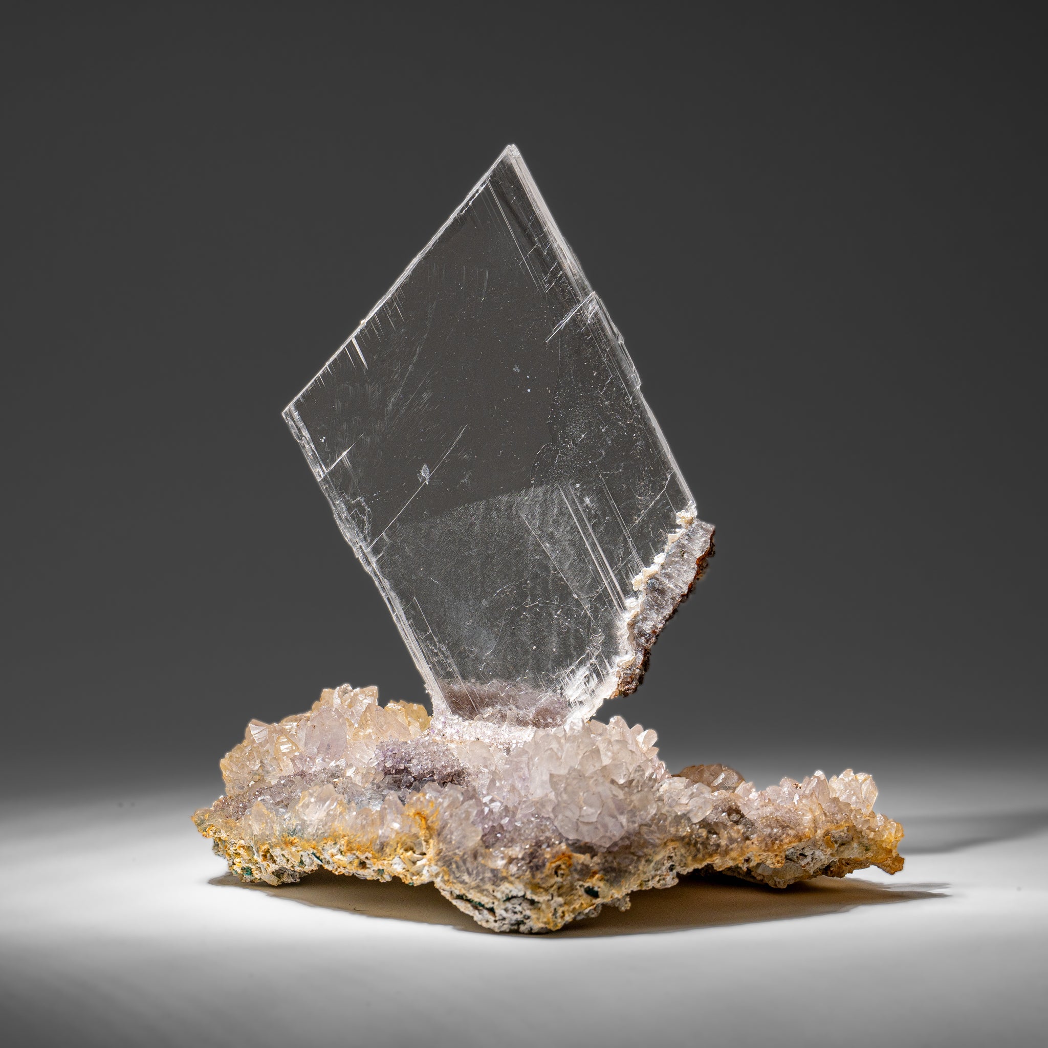 Gypsum Var. Selenite on Matrix from Rio Grande do Sul, Brazil (2 lbs)