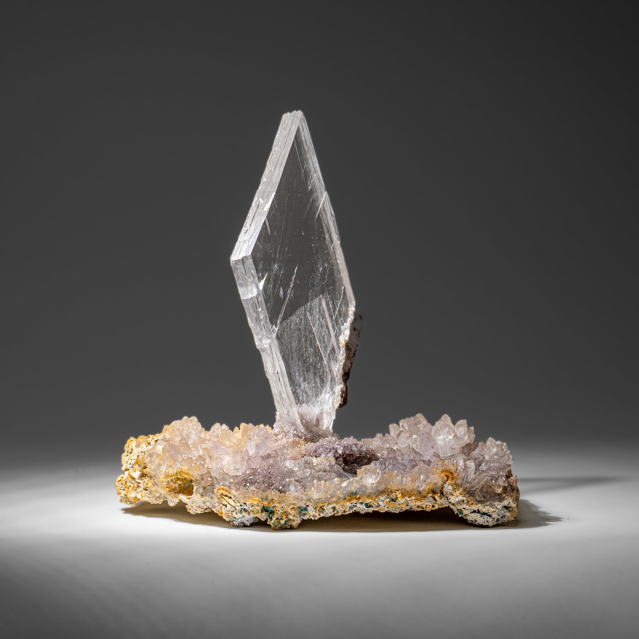 Gypsum Var. Selenite on Matrix from Rio Grande do Sul, Brazil (2 lbs)