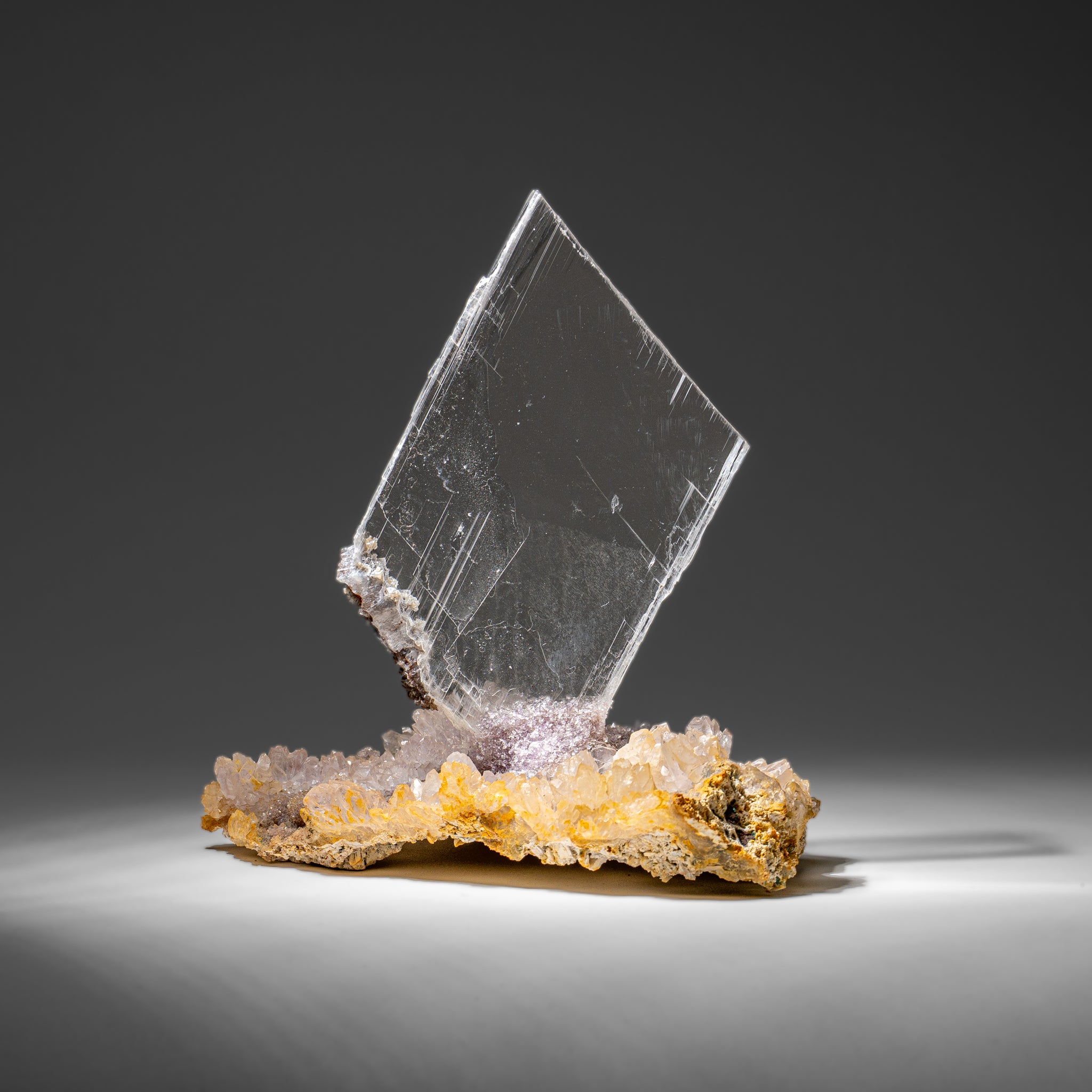 Gypsum Var. Selenite on Matrix from Rio Grande do Sul, Brazil (2 lbs)