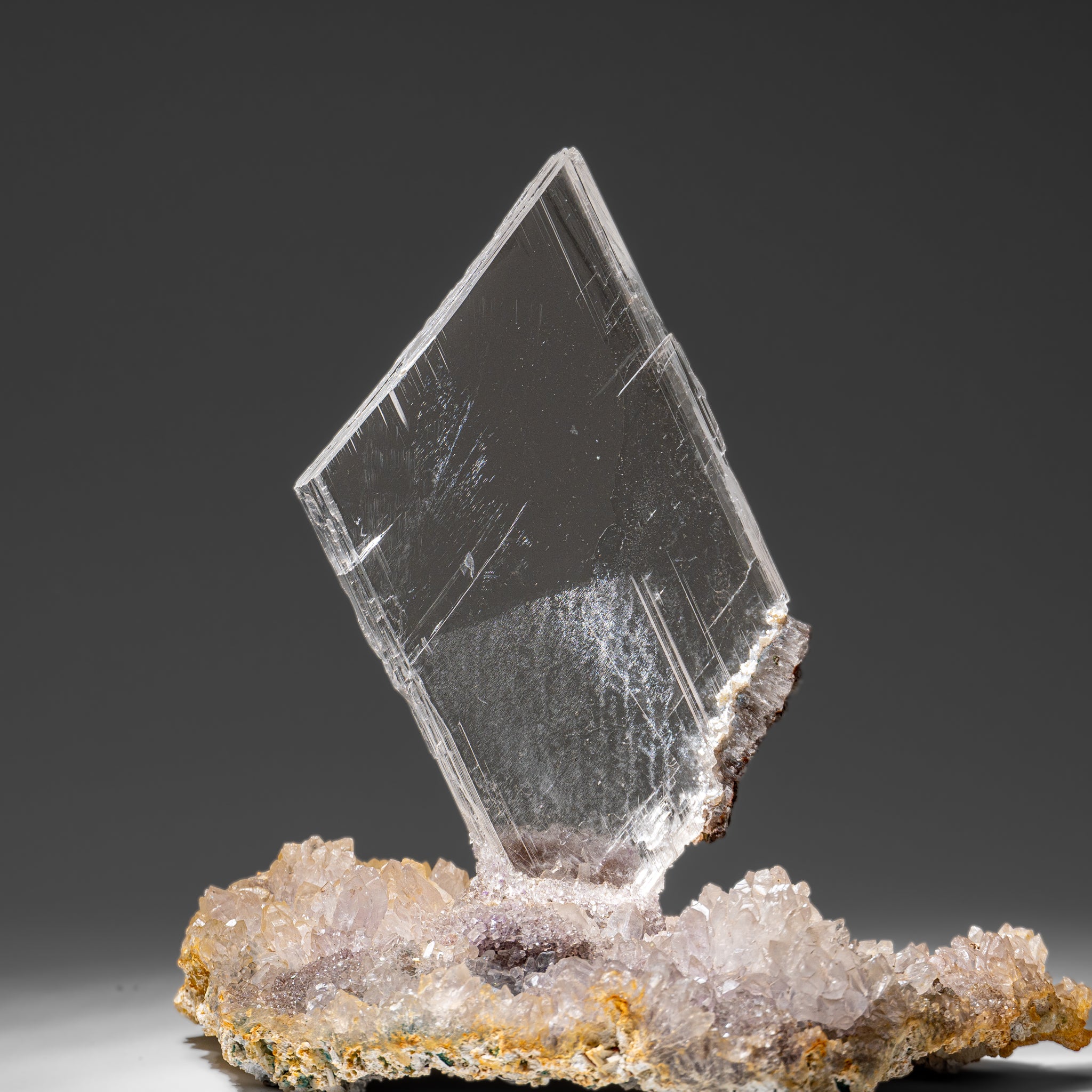 Gypsum Var. Selenite on Matrix from Rio Grande do Sul, Brazil (2 lbs)