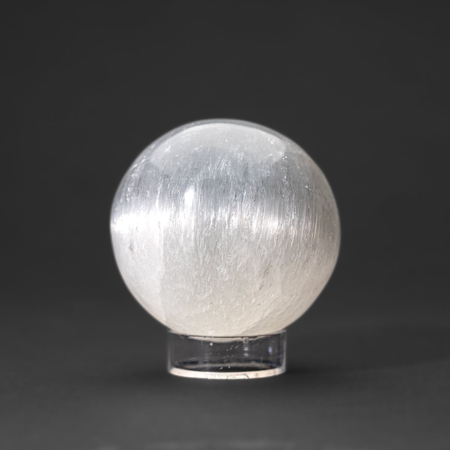 Genuine Polished Cats Eye Selenite (2") Small Sphere