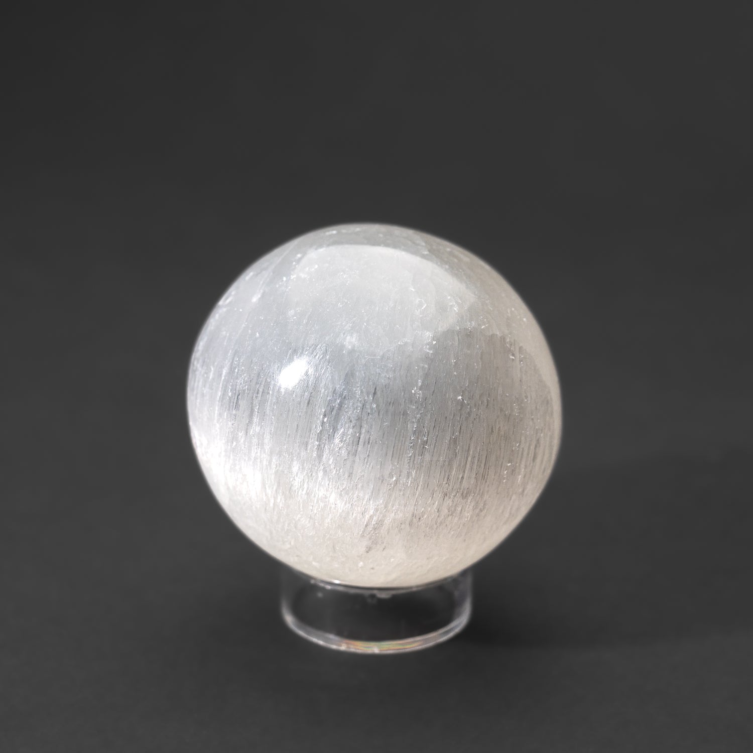 Genuine Polished Cats Eye Selenite (2") Small Sphere