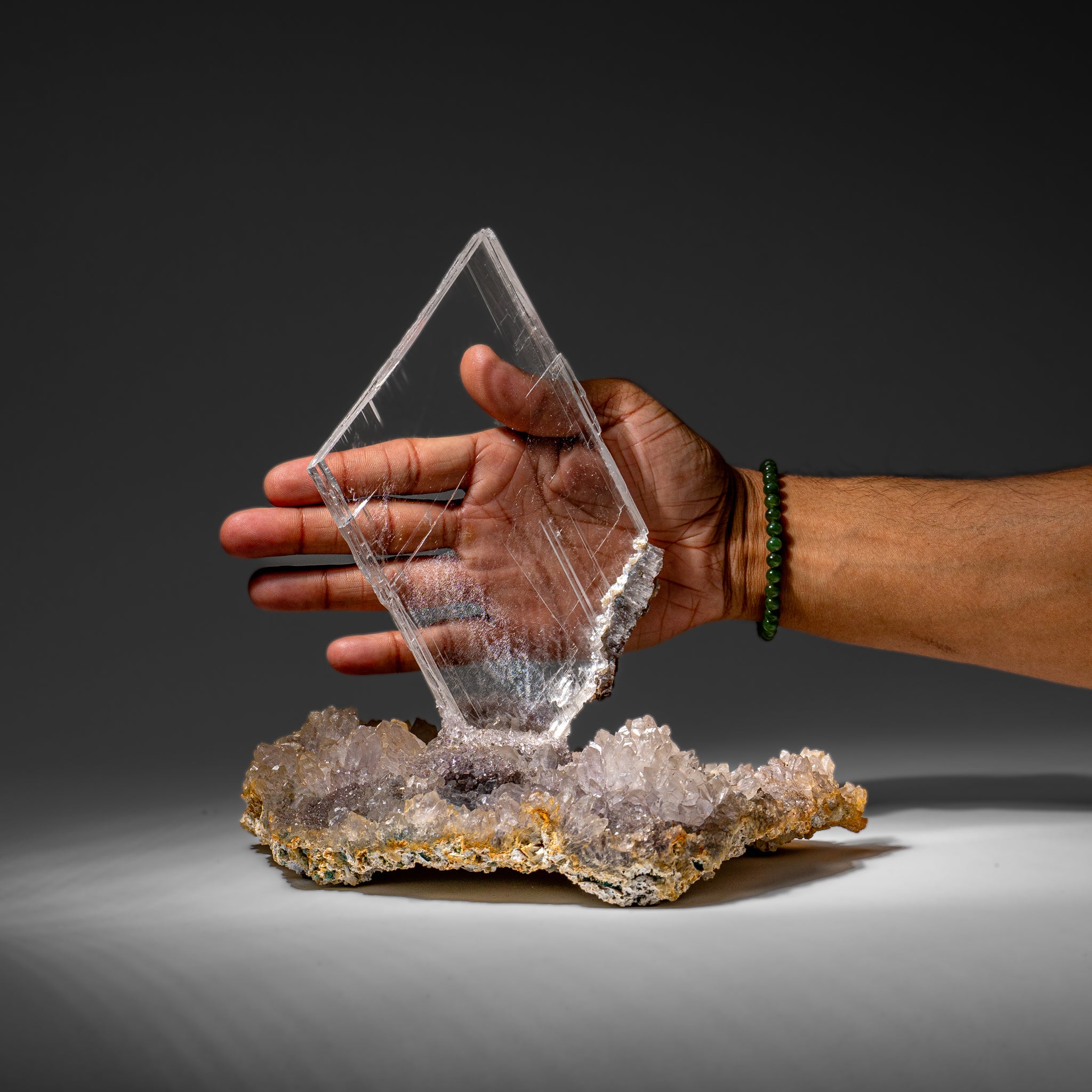 Gypsum Var. Selenite on Matrix from Rio Grande do Sul, Brazil (2 lbs)