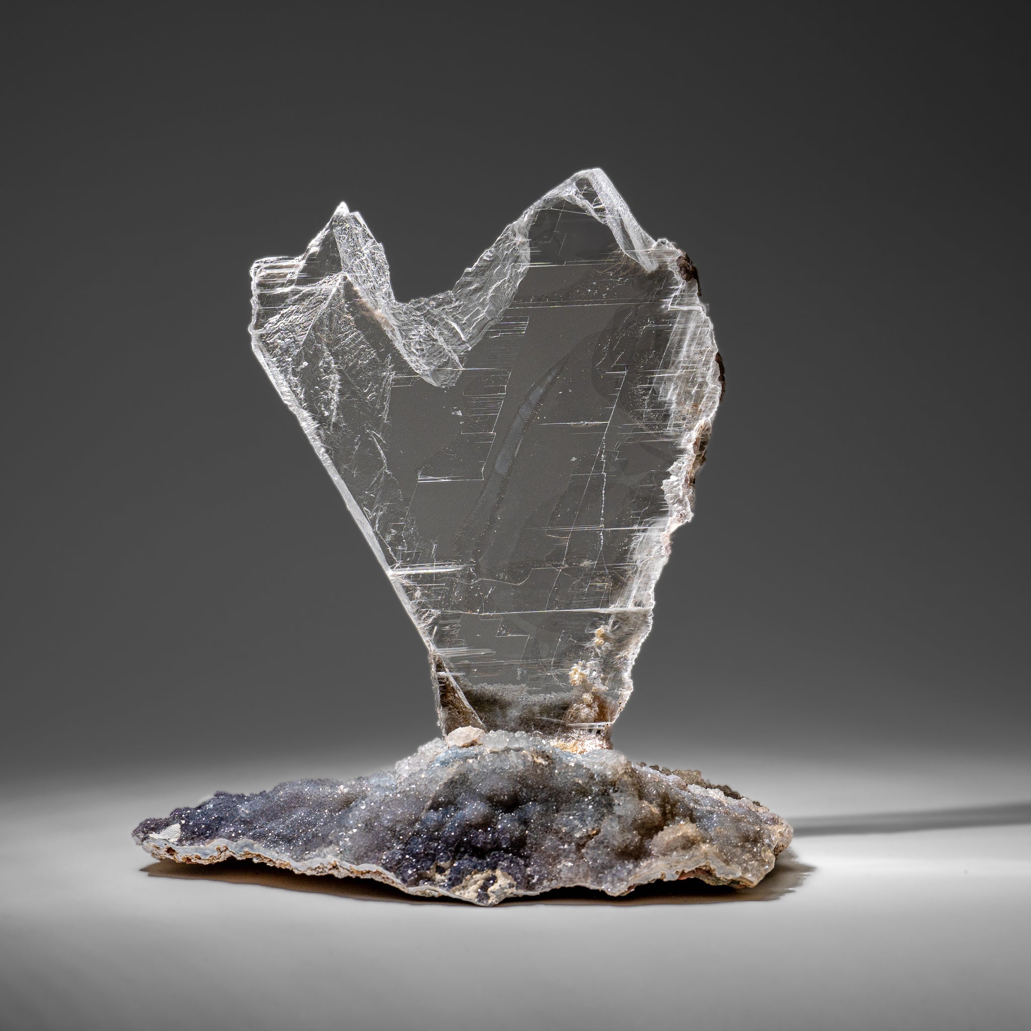 Gypsum Var. Selenite on Matrix from Rio Grande do Sul, Brazil (4.2 lbs)