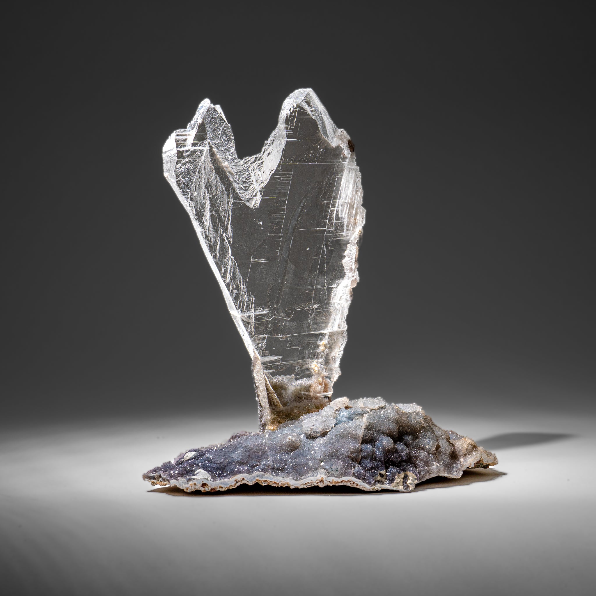 Gypsum Var. Selenite on Matrix from Rio Grande do Sul, Brazil (4.2 lbs)