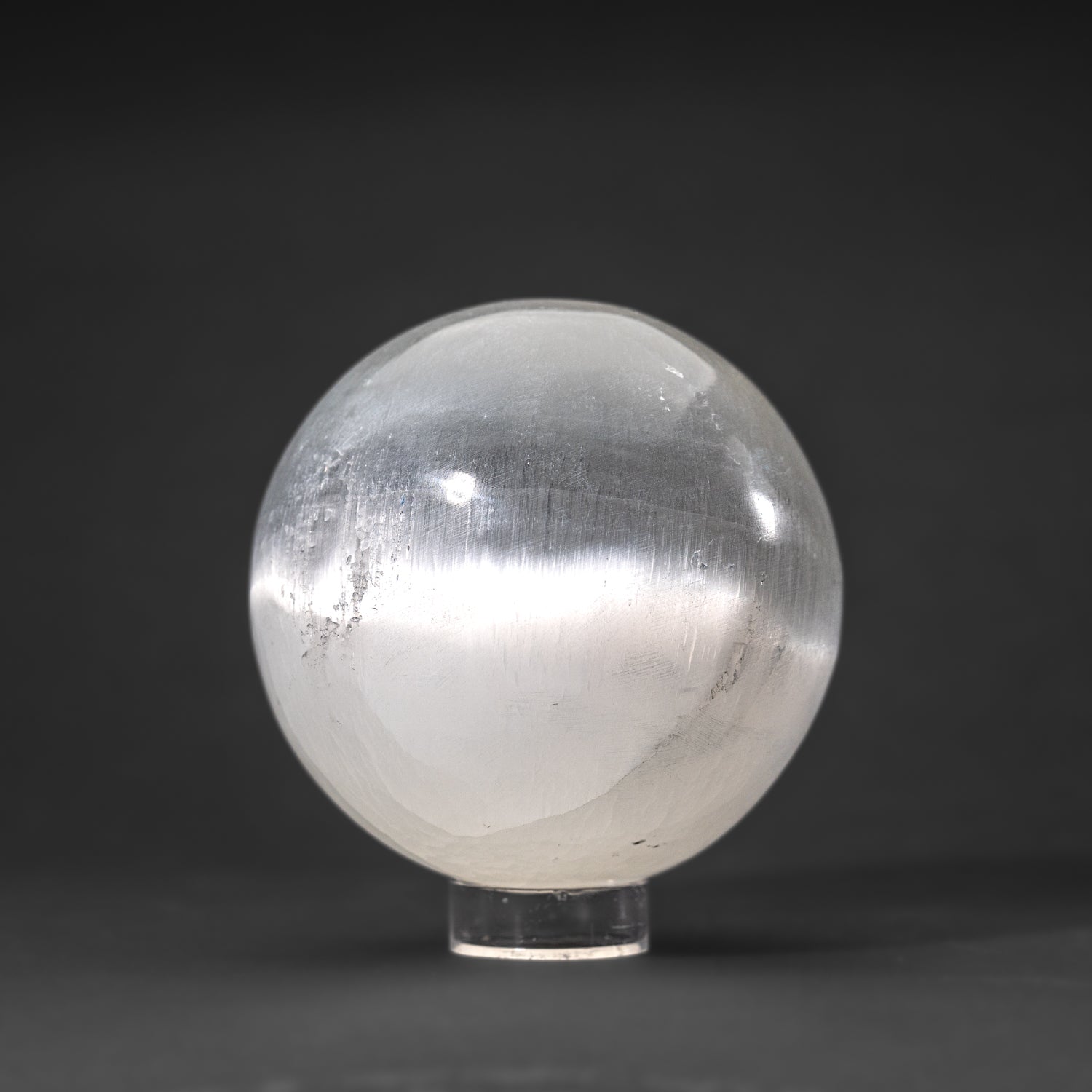 Genuine Polished Cats Eye Selenite (3.5") Medium Sphere