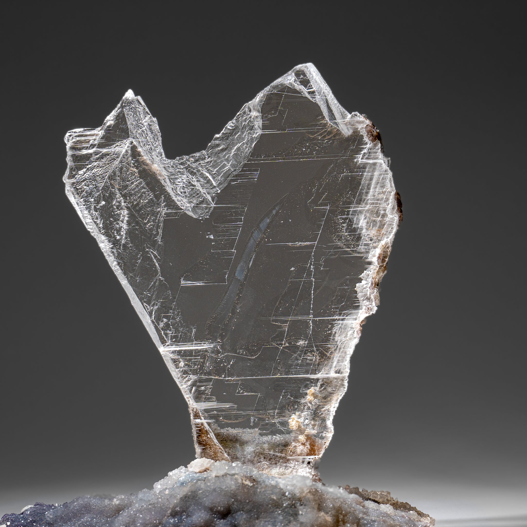 Gypsum Var. Selenite on Matrix from Rio Grande do Sul, Brazil (4.2 lbs)