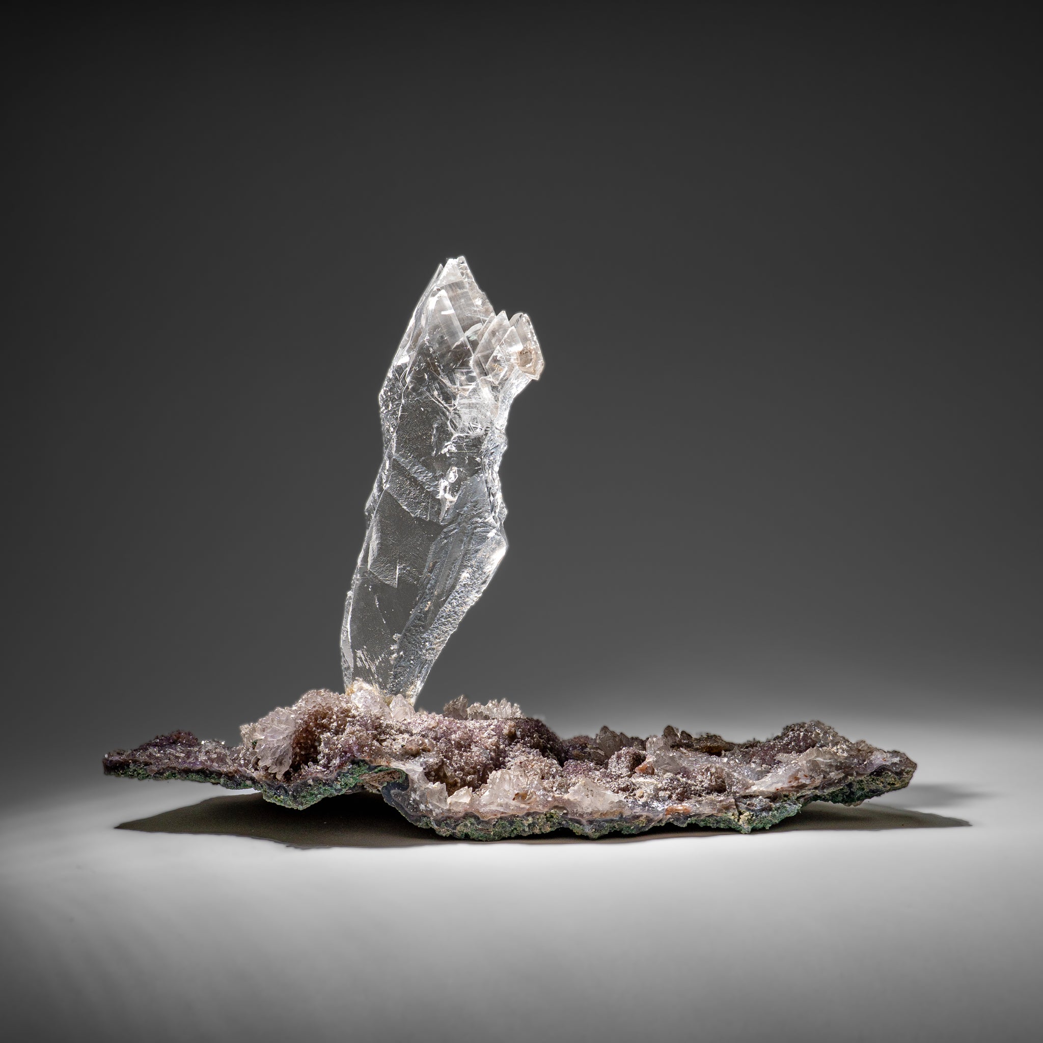 Gypsum Var. Selenite on Matrix from Rio Grande do Sul, Brazil (7.4 lbs)
