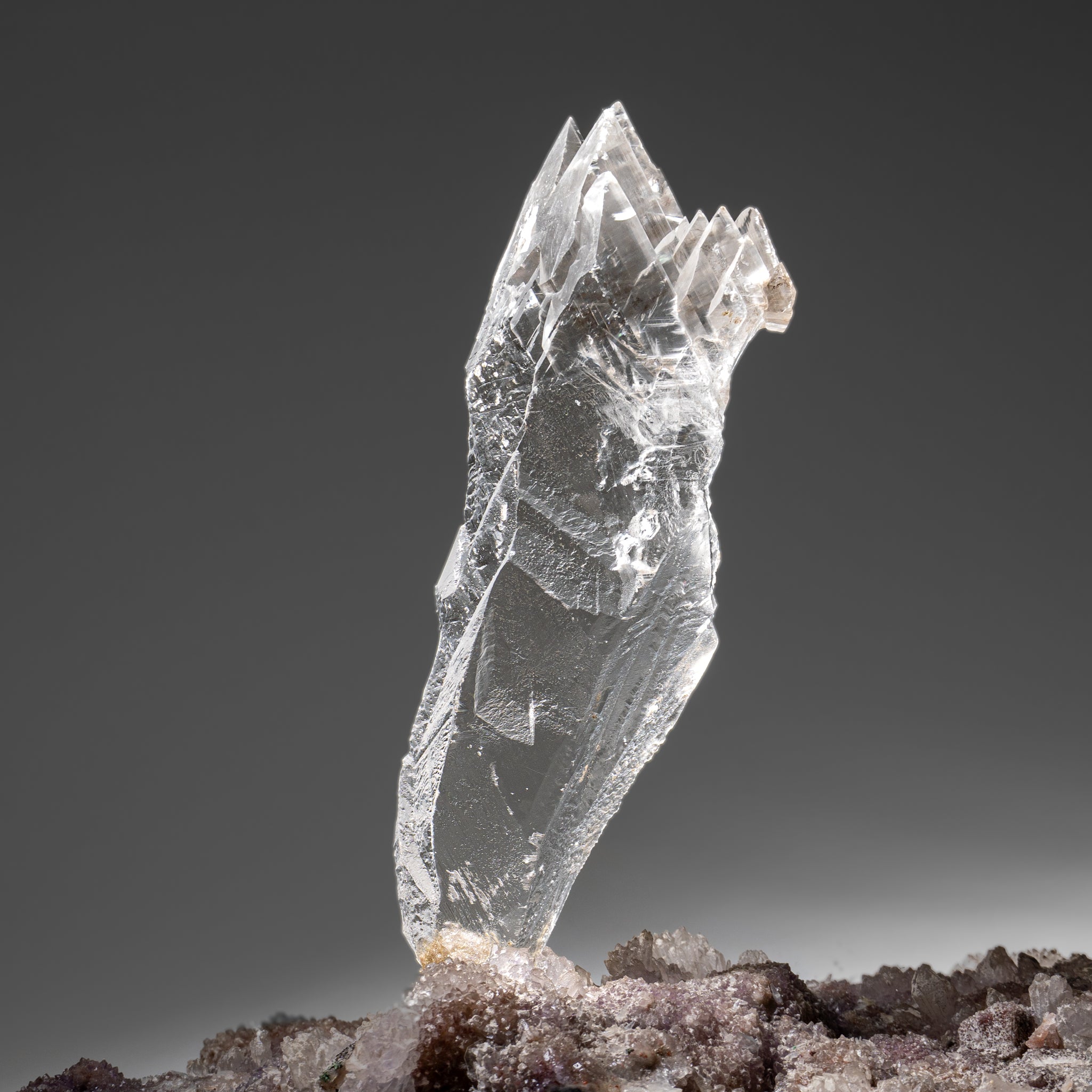 Gypsum Var. Selenite on Matrix from Rio Grande do Sul, Brazil (7.4 lbs)