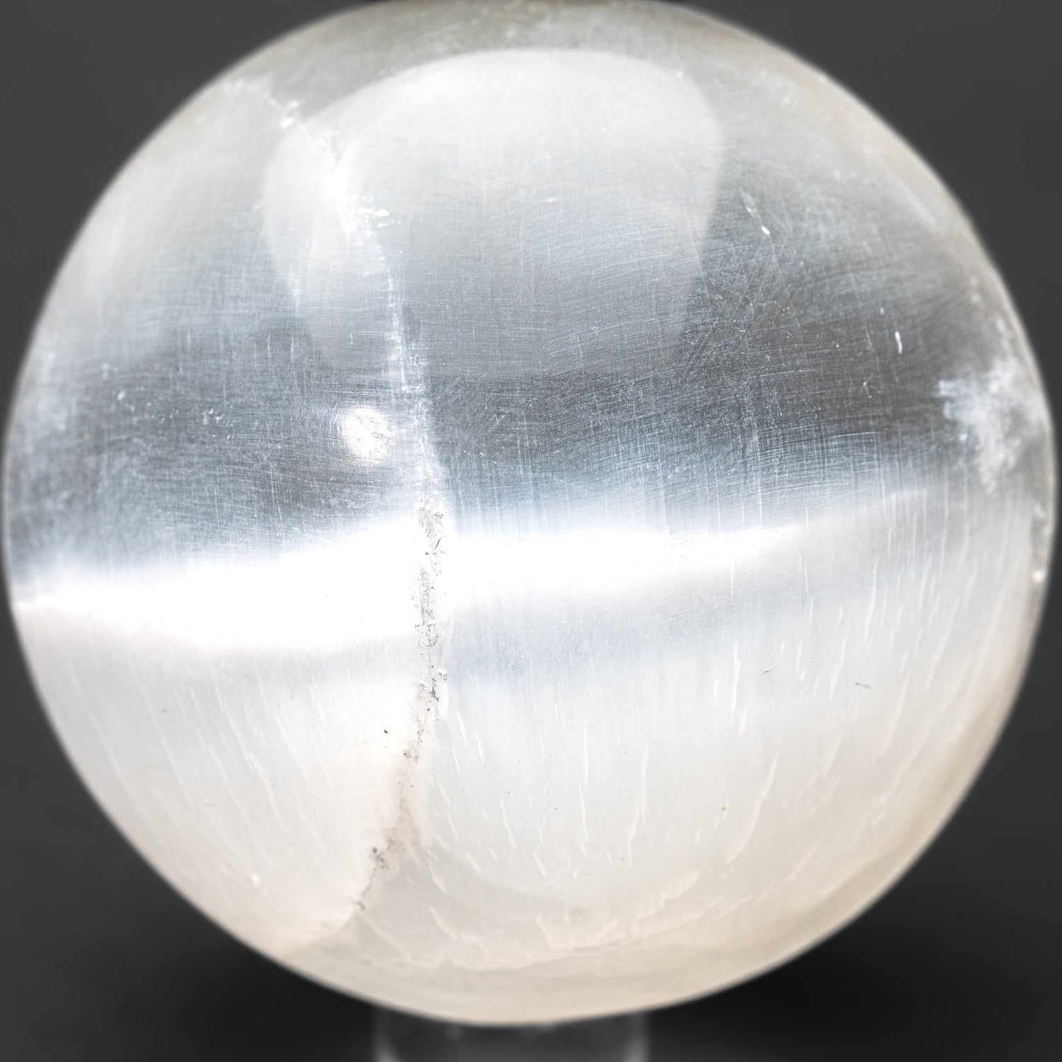 Genuine Polished Cats Eye Selenite (4.5") Extra Large Sphere