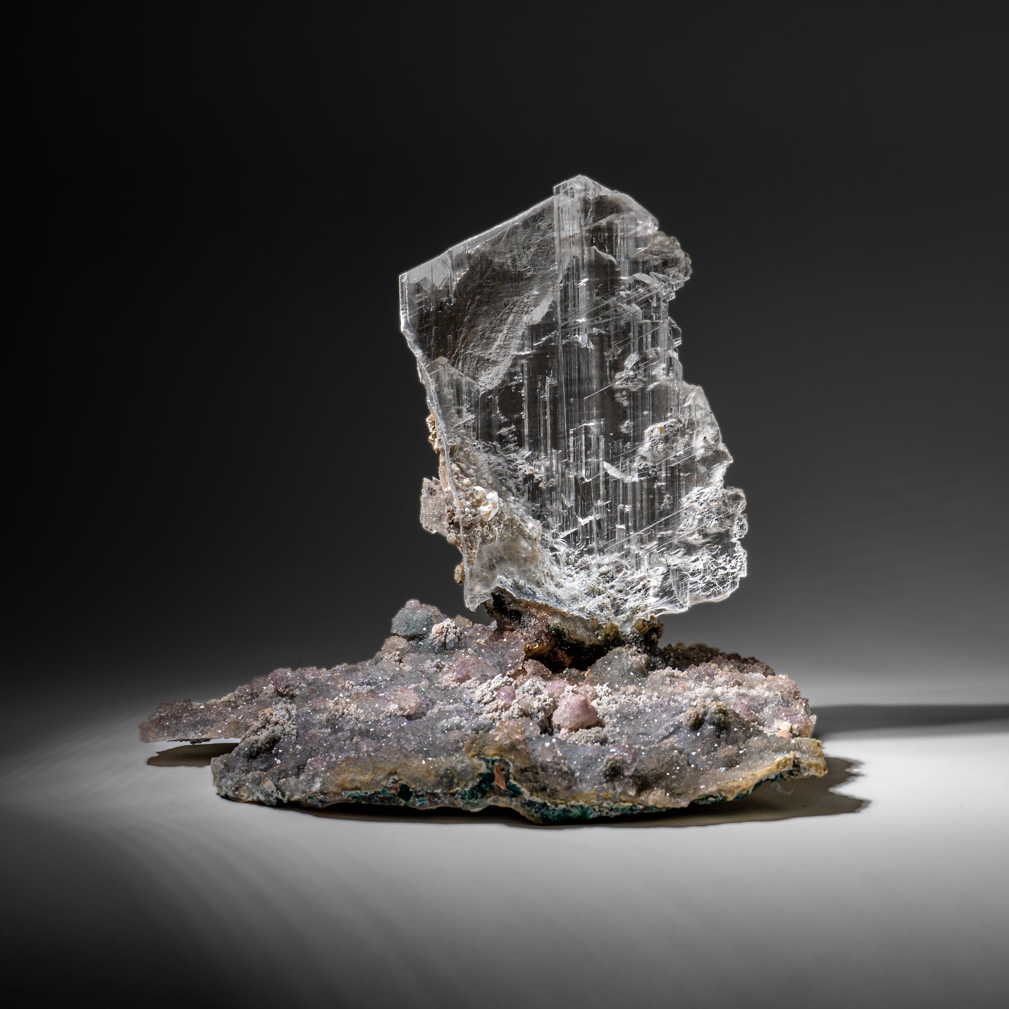 Gypsum Var. Selenite on Matrix from Rio Grande do Sul, Brazil (13.6 lbs)