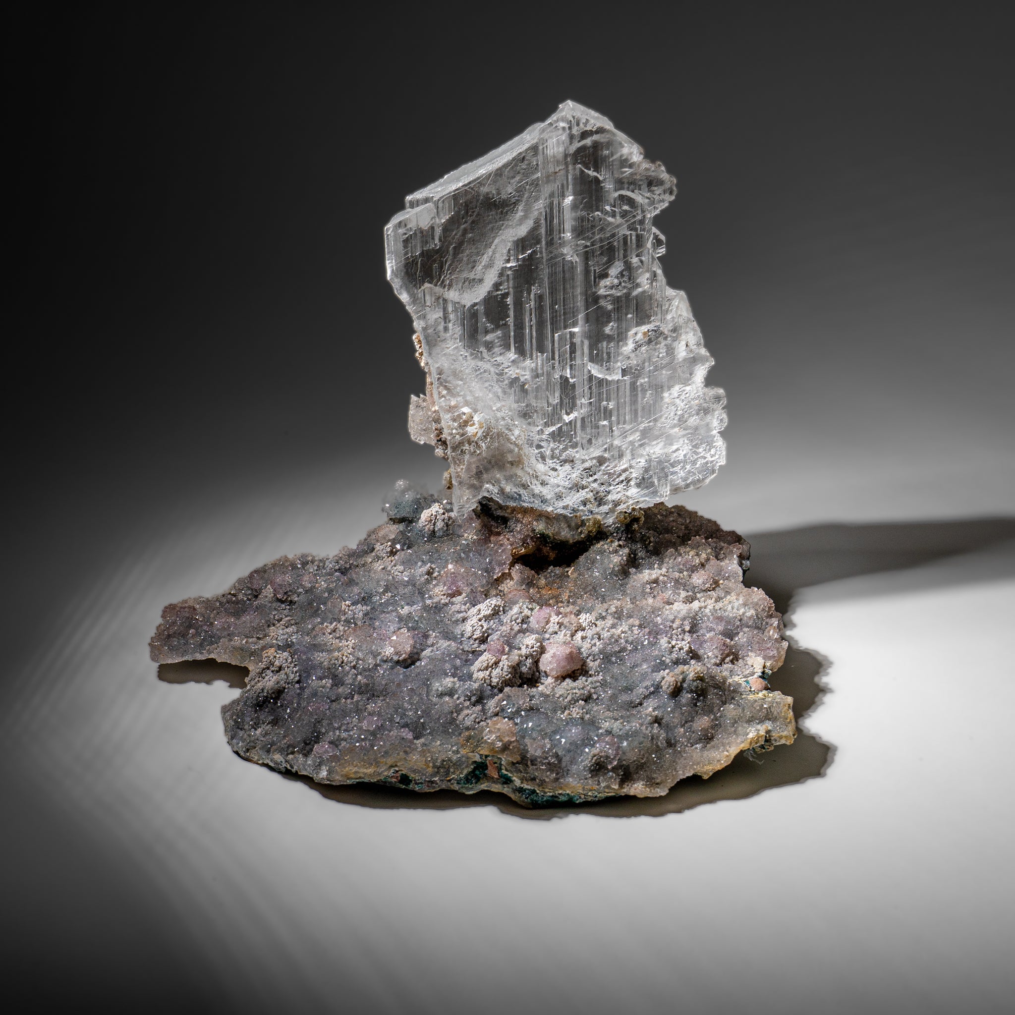 Gypsum Var. Selenite on Matrix from Rio Grande do Sul, Brazil (13.6 lbs)