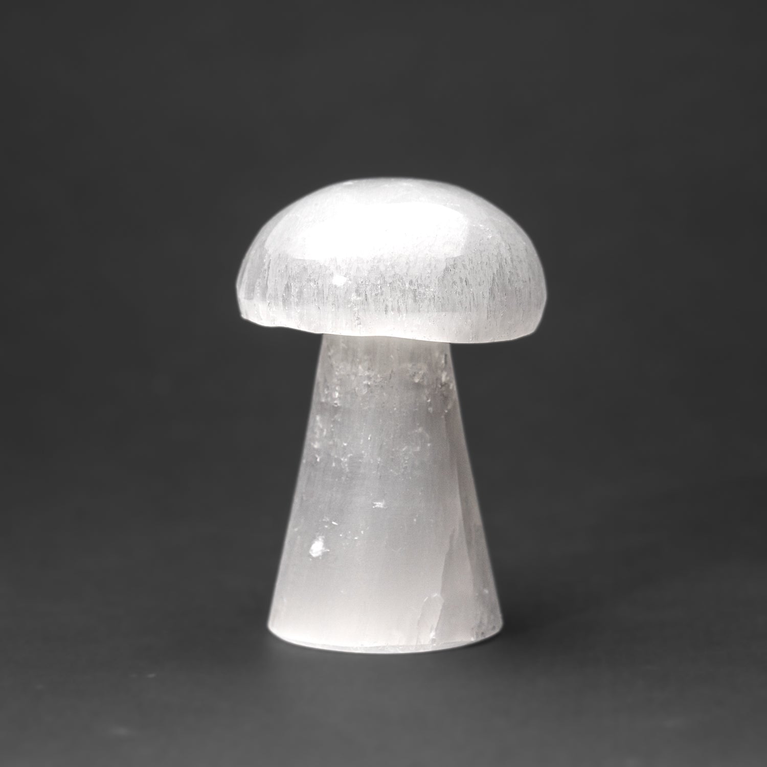 Genuine Polished Selenite Crystal Reiki Mushroom (Medium)