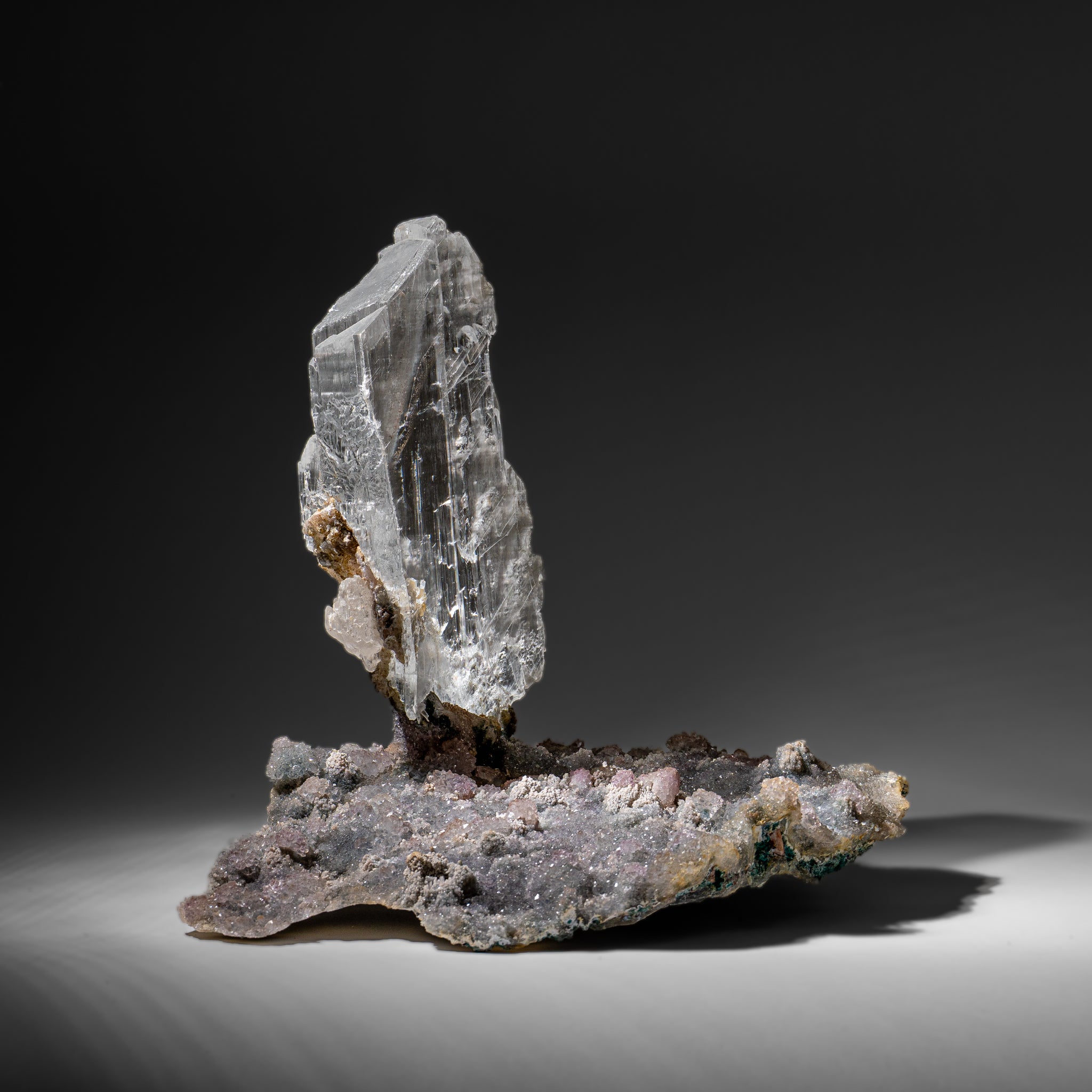 Gypsum Var. Selenite on Matrix from Rio Grande do Sul, Brazil (13.6 lbs)