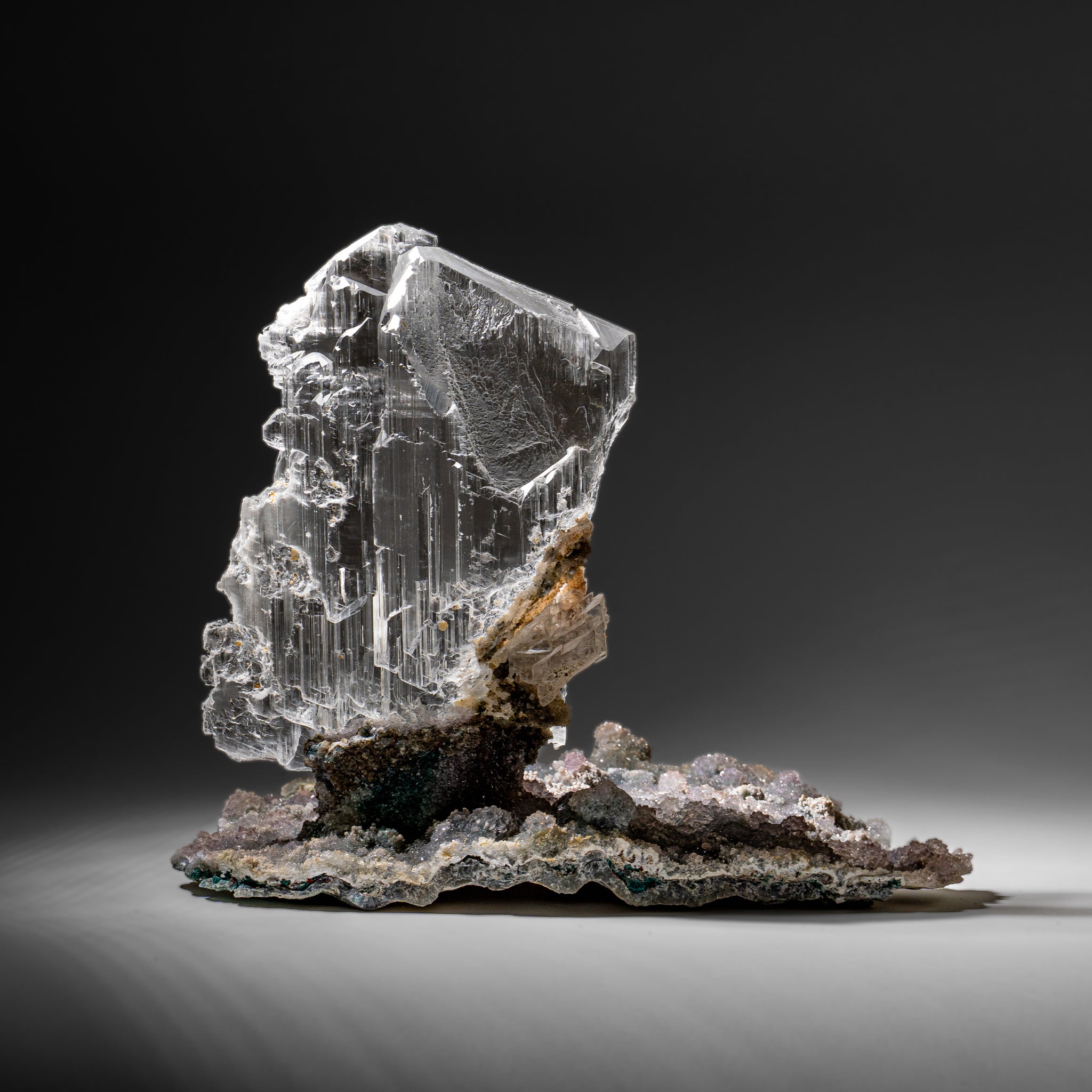 Gypsum Var. Selenite on Matrix from Rio Grande do Sul, Brazil (13.6 lbs)