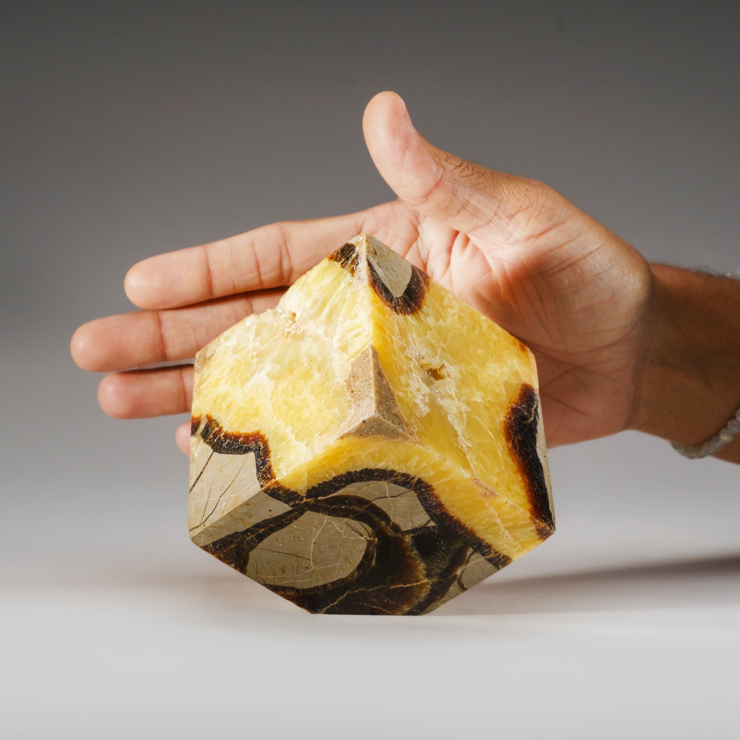 Polished Septarian Cube from Madagascar (2.5 lbs)
