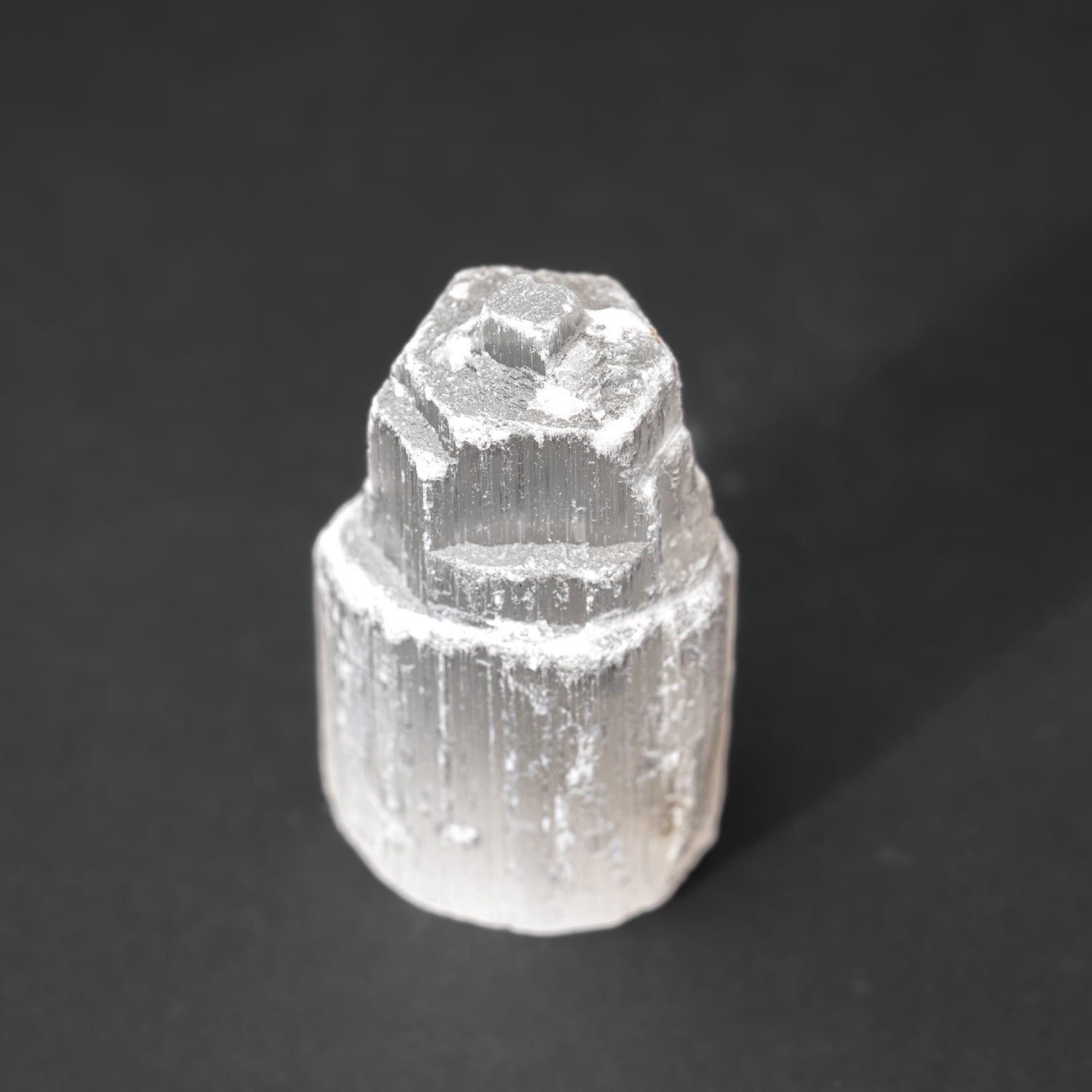 Small Cats-Eye Selenite (2.5") Castle Tower from Morocco