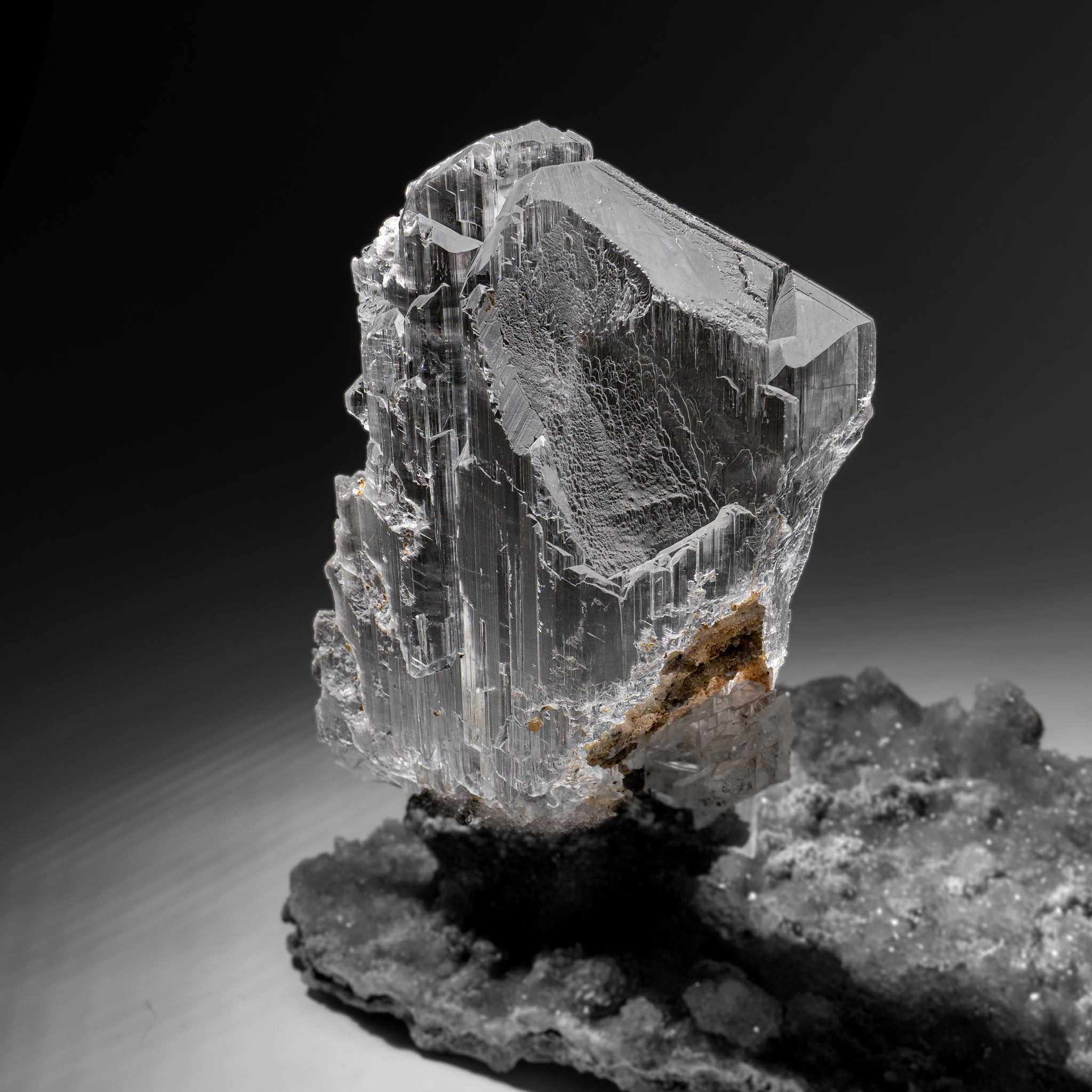 Gypsum Var. Selenite on Matrix from Rio Grande do Sul, Brazil (13.6 lbs)