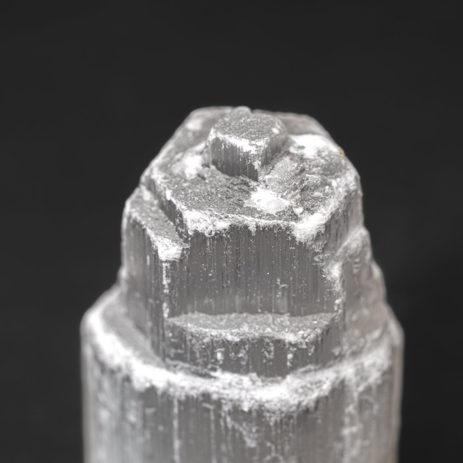 Small Cats-Eye Selenite (2.5") Castle Tower from Morocco