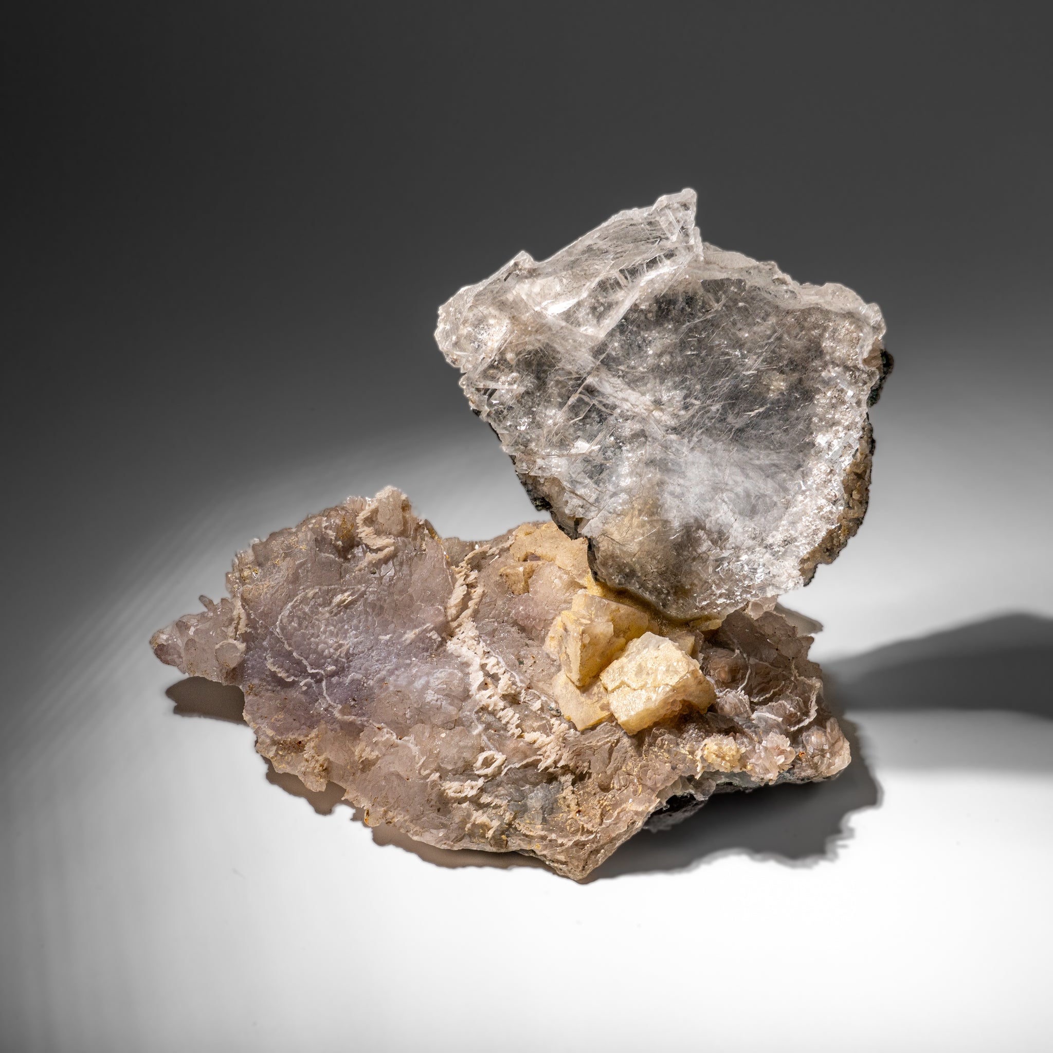 Gypsum Var. Selenite on Matrix from Rio Grande do Sul, Brazil (17.5 lbs)