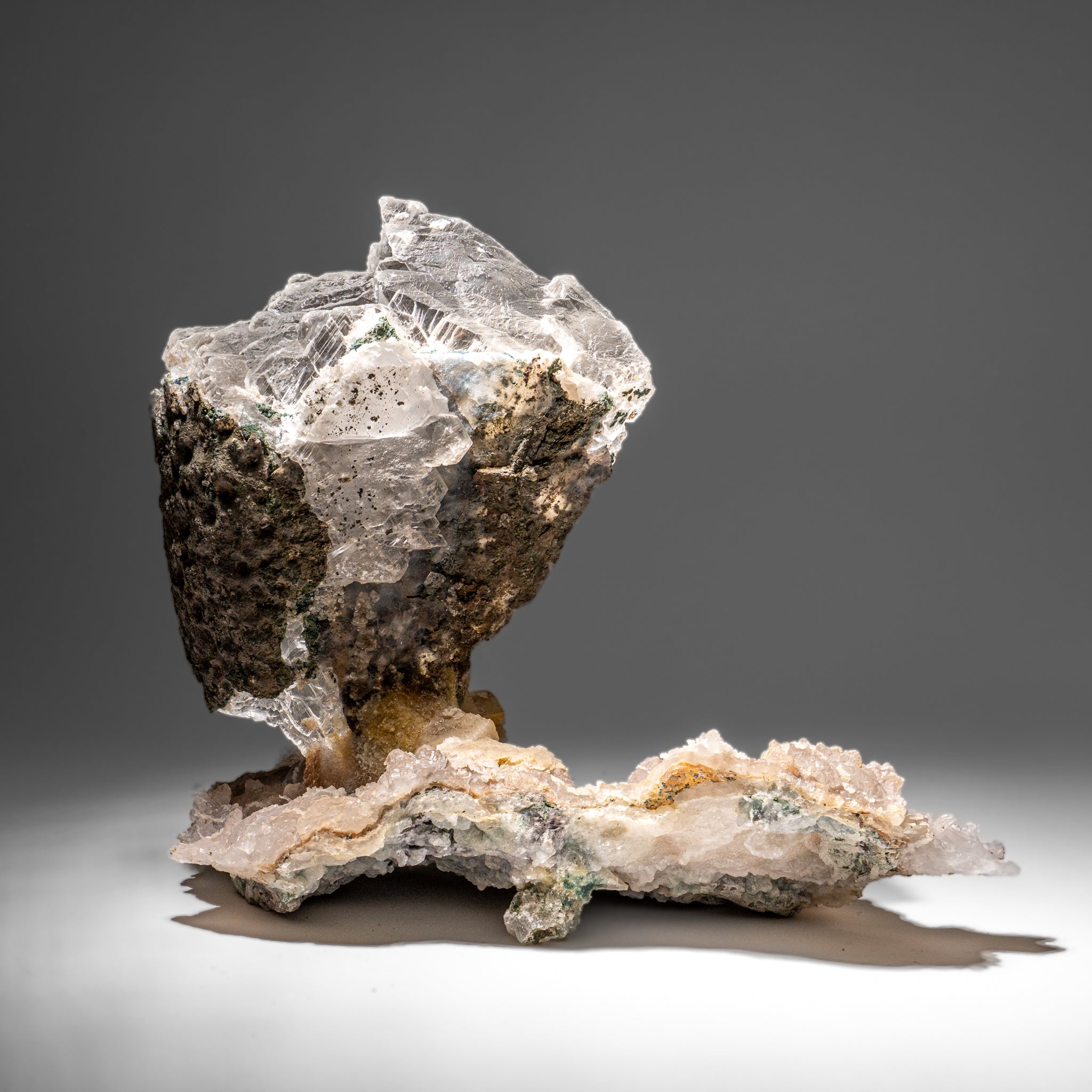 Gypsum Var. Selenite on Matrix from Rio Grande do Sul, Brazil (17.5 lbs)