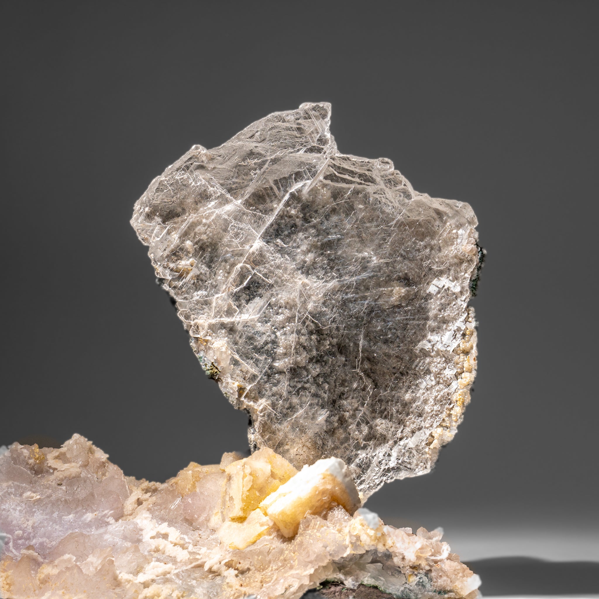 Gypsum Var. Selenite on Matrix from Rio Grande do Sul, Brazil (17.5 lbs)
