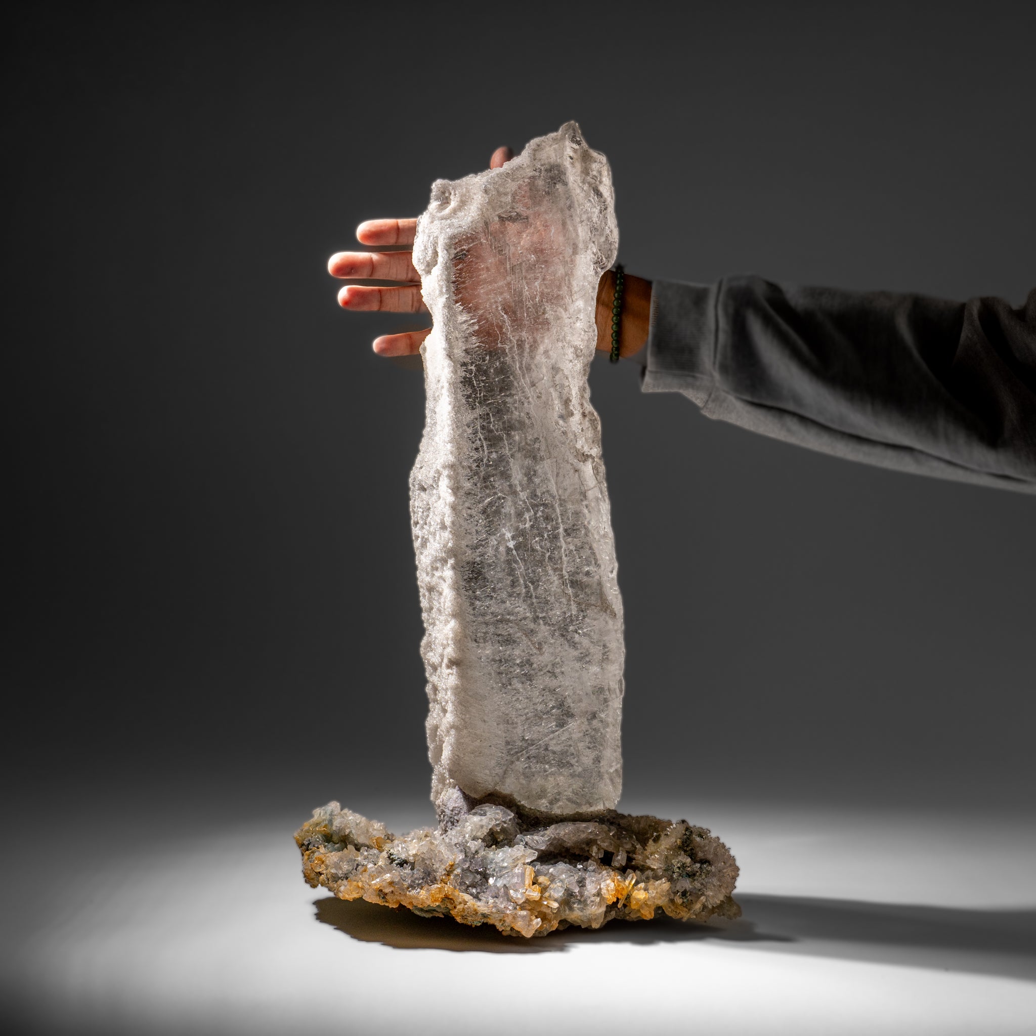 Gypsum Var. Selenite on Matrix from Rio Grande do Sul, Brazil (19 lbs)