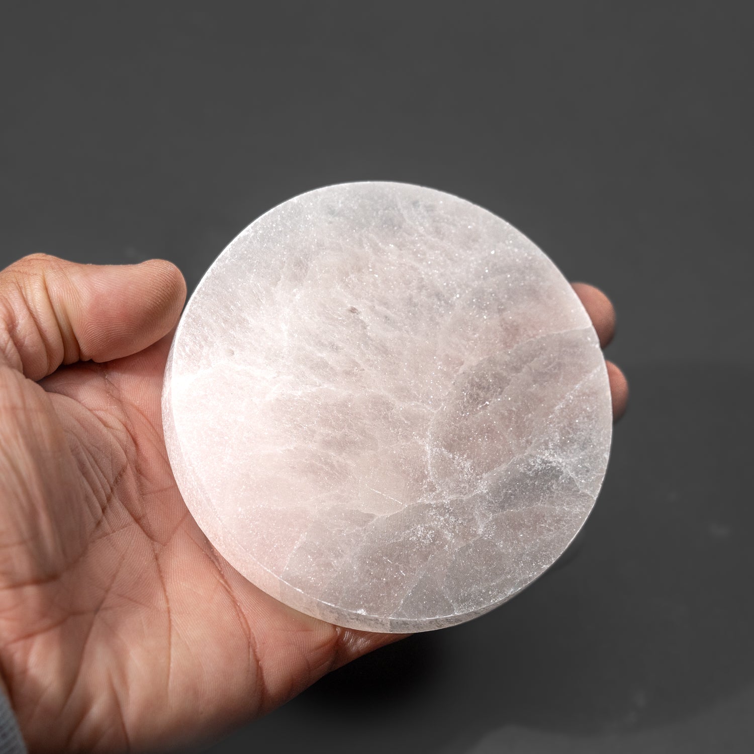 Genuine Selenite Crystal Charging Plate