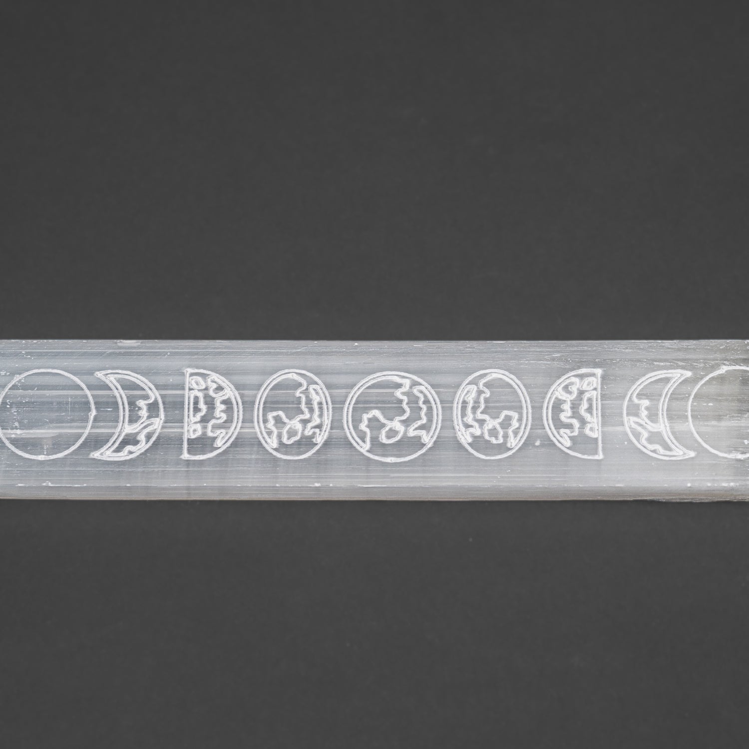 Selenite Moon Phase Engraved Charging Bar