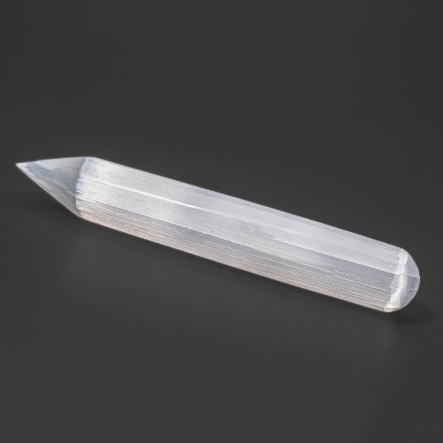 Selenite Point Massage Wand From Morocco