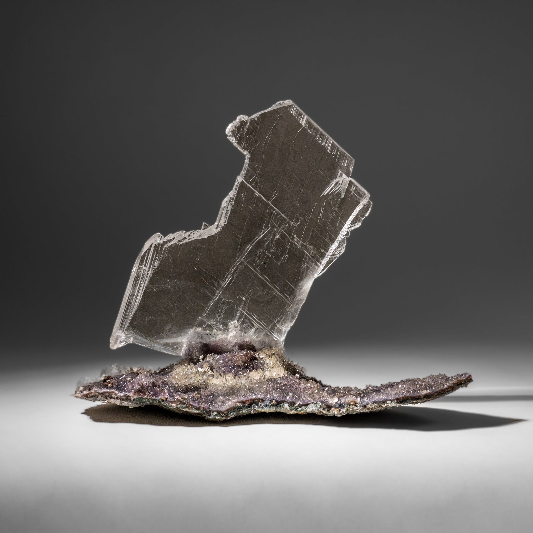 Gypsum Var. Selenite on Matrix from Rio Grande do Sul, Brazil (9.5 lbs)