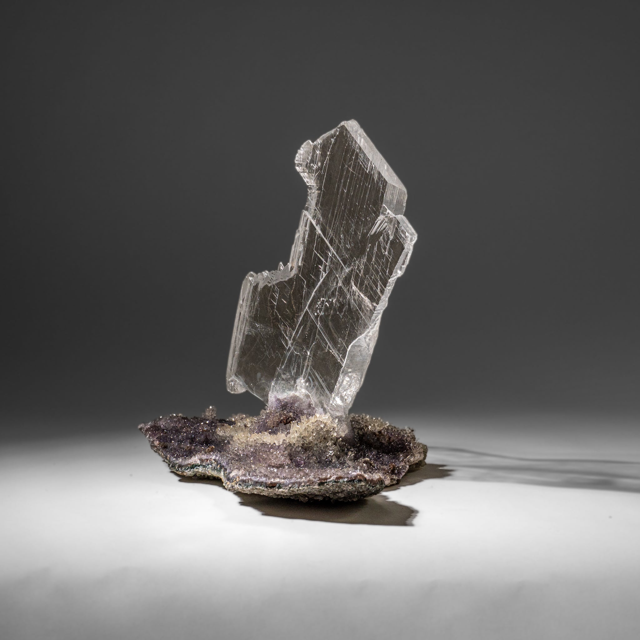 Gypsum Var. Selenite on Matrix from Rio Grande do Sul, Brazil (9.5 lbs)