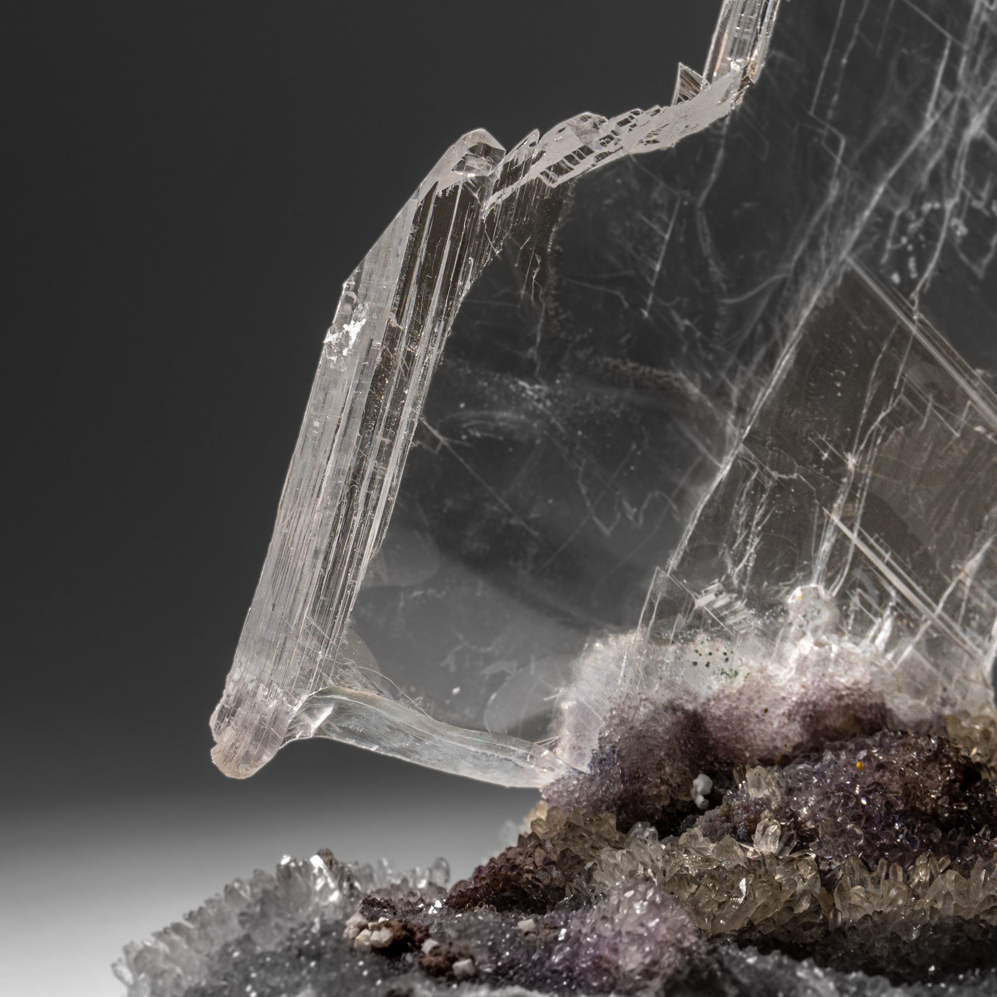 Gypsum Var. Selenite on Matrix from Rio Grande do Sul, Brazil (9.5 lbs)