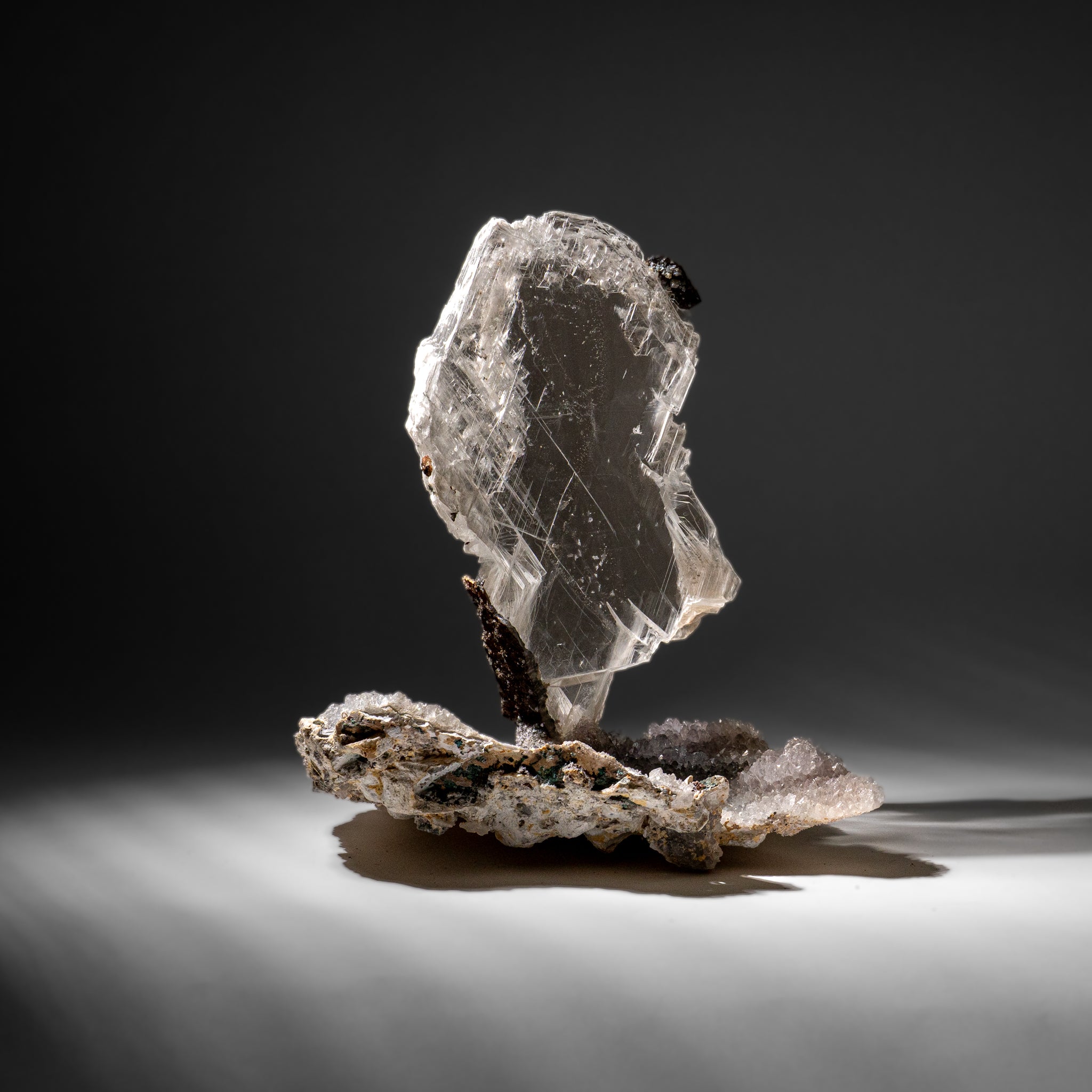 Gypsum Var. Selenite on Matrix from Rio Grande do Sul, Brazil (12.5 lbs)