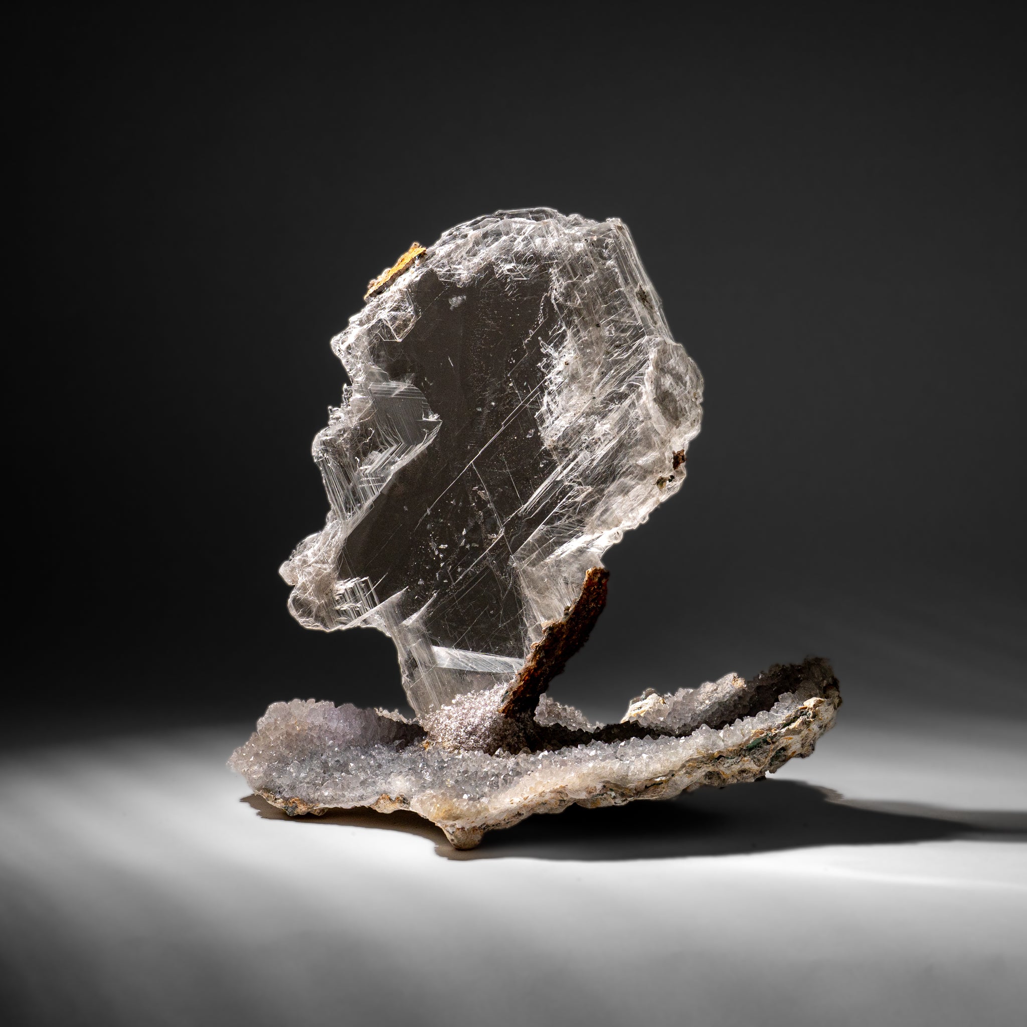 Gypsum Var. Selenite on Matrix from Rio Grande do Sul, Brazil (12.5 lbs)
