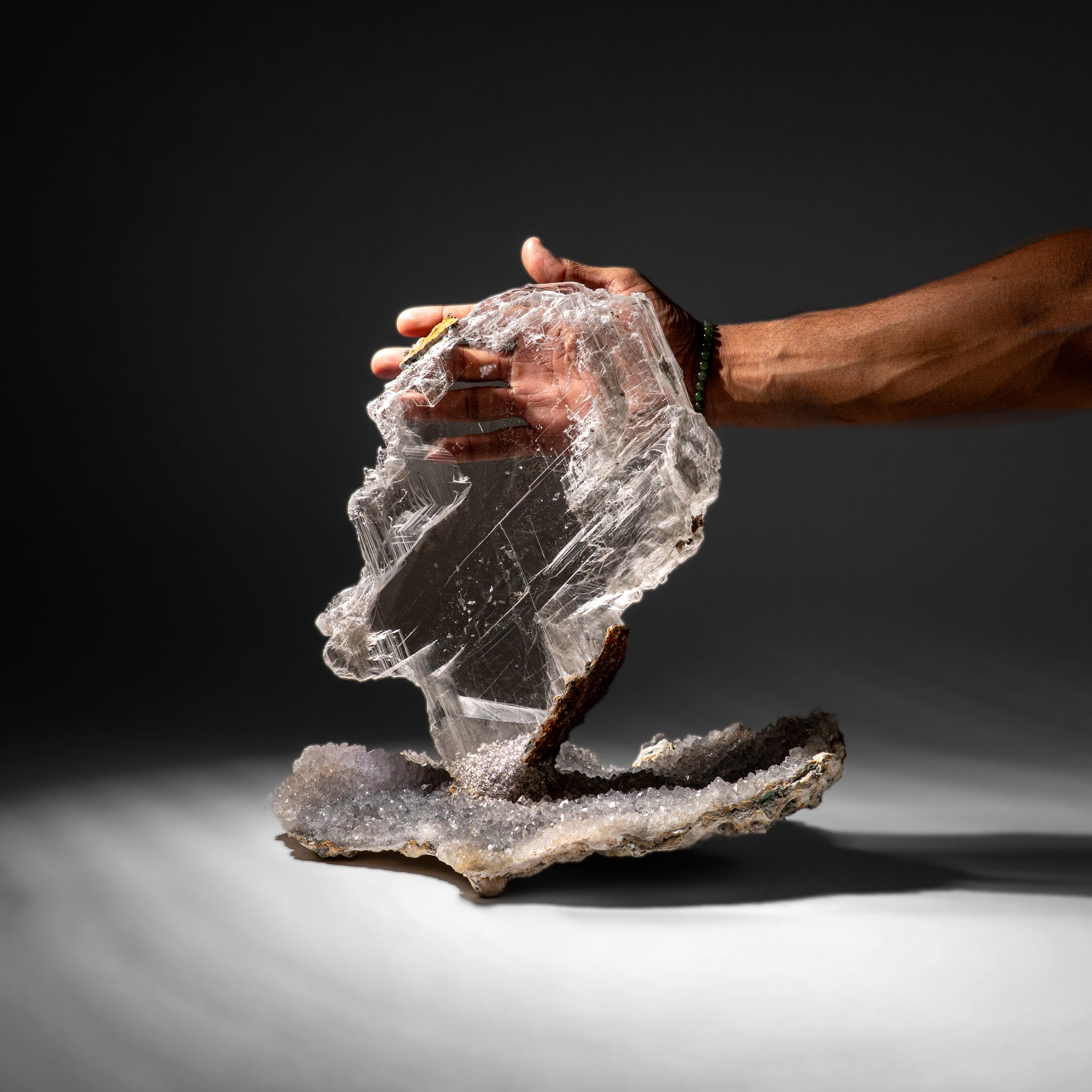 Gypsum Var. Selenite on Matrix from Rio Grande do Sul, Brazil (12.5 lbs)