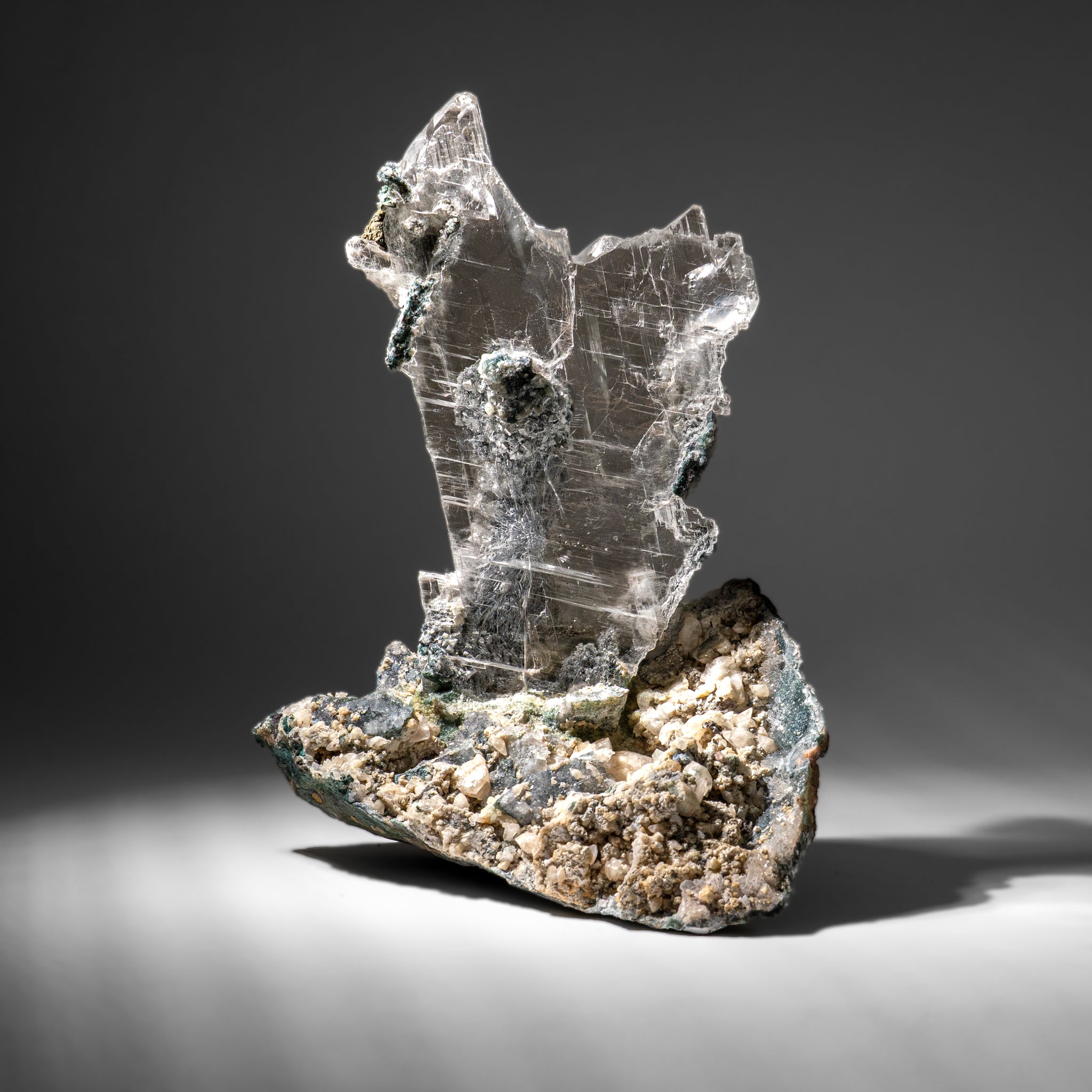 Gypsum Var. Selenite on Matrix from Rio Grande do Sul, Brazil (23 lbs)