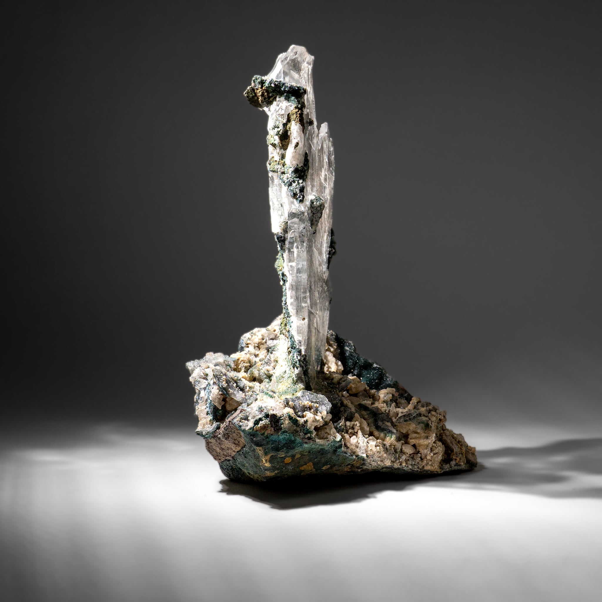Gypsum Var. Selenite on Matrix from Rio Grande do Sul, Brazil (23 lbs)