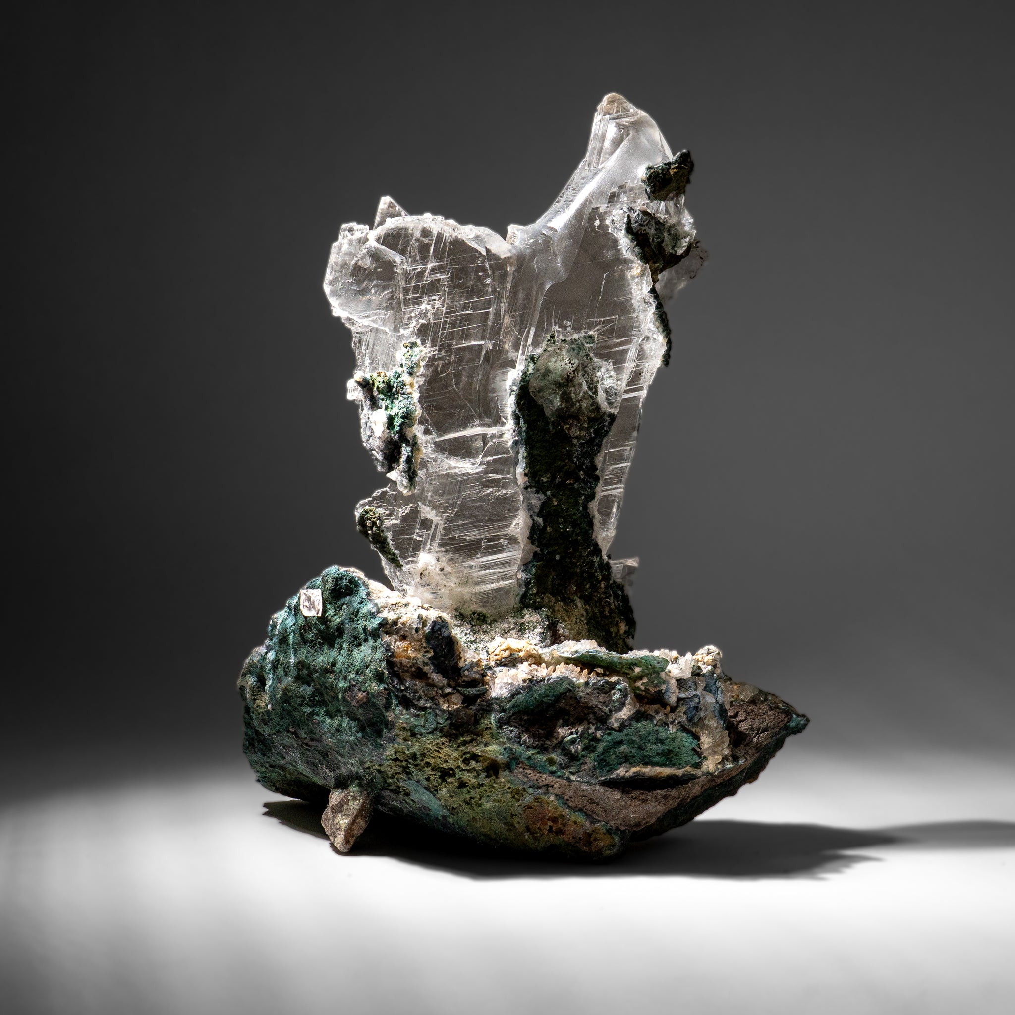 Gypsum Var. Selenite on Matrix from Rio Grande do Sul, Brazil (23 lbs)