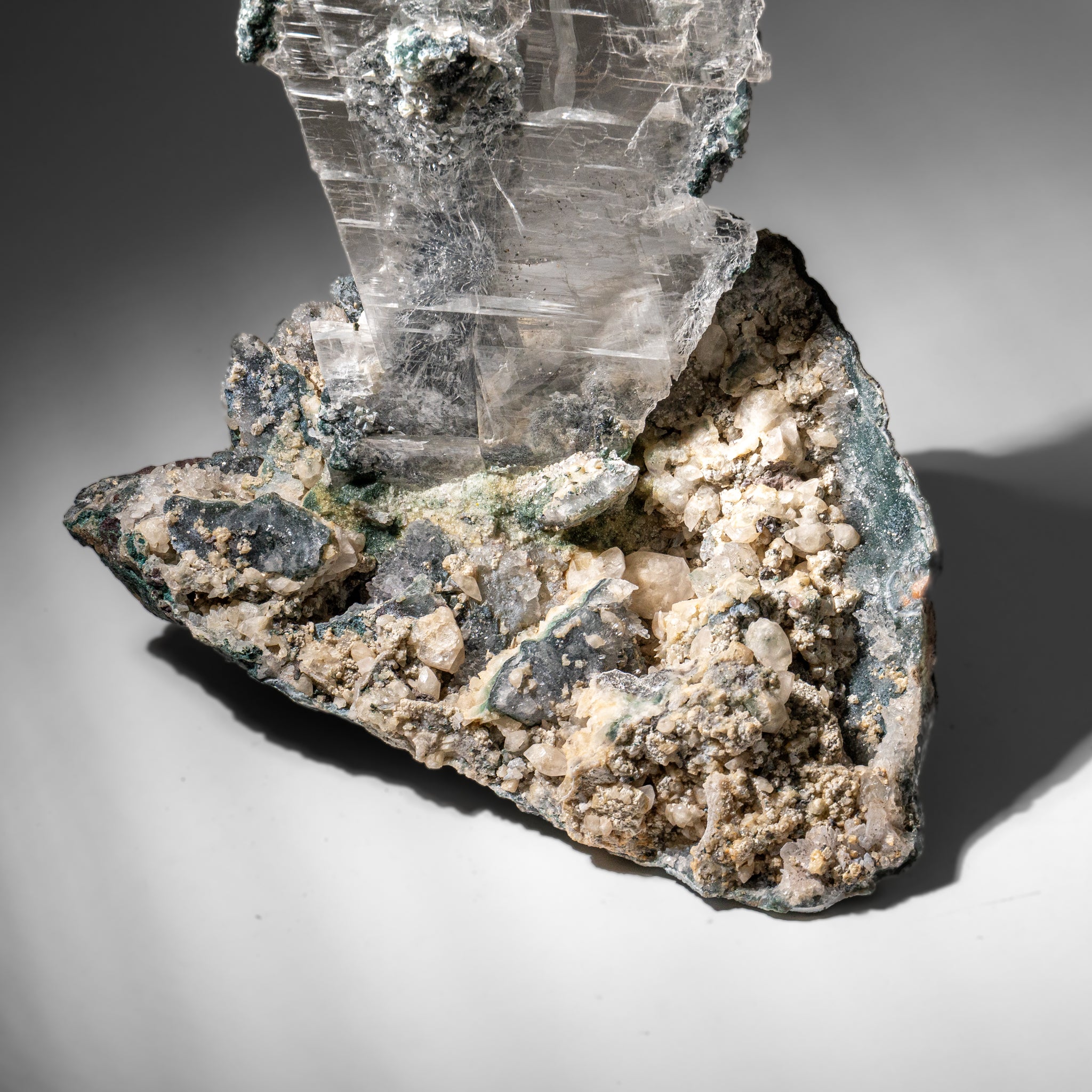 Gypsum Var. Selenite on Matrix from Rio Grande do Sul, Brazil (23 lbs)