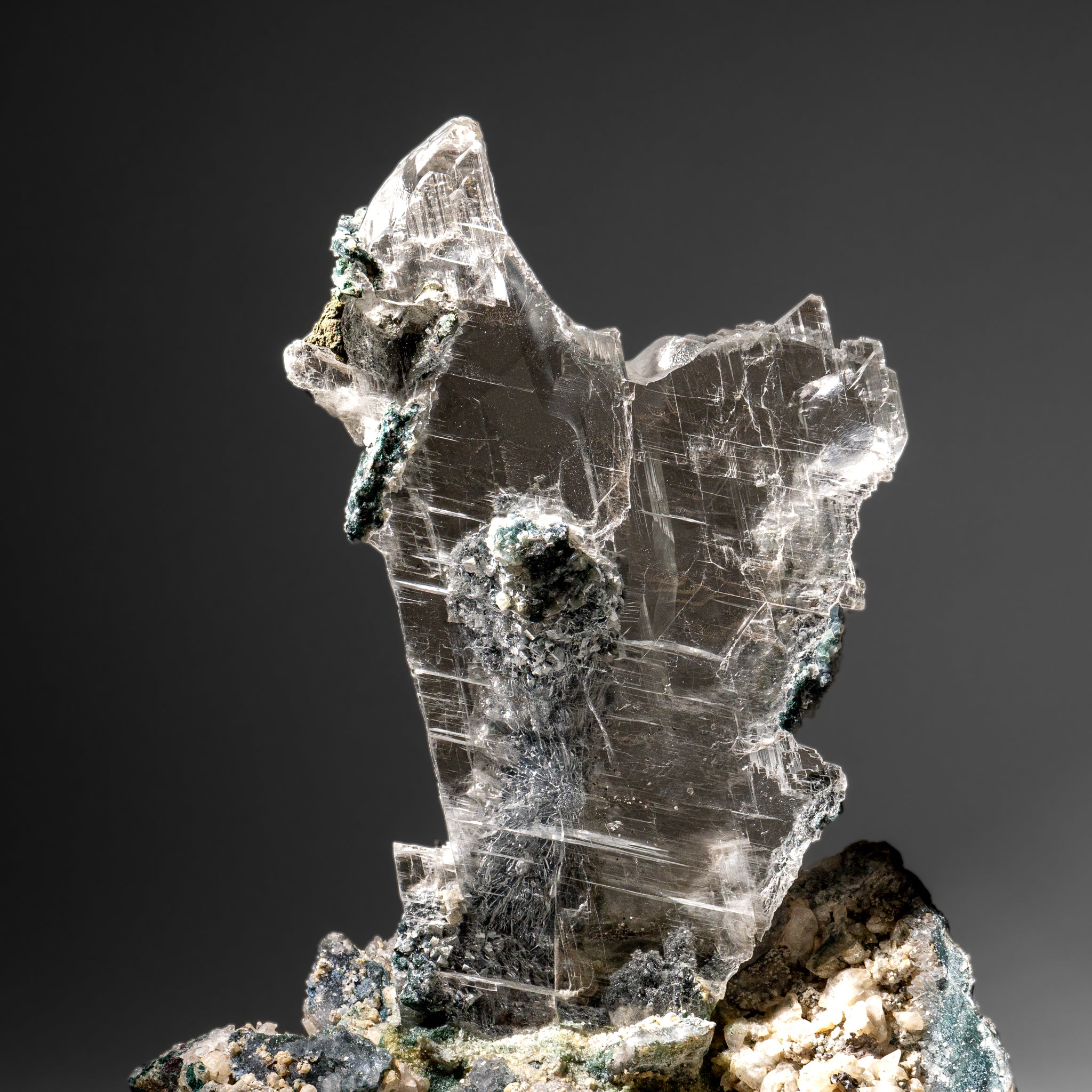 Gypsum Var. Selenite on Matrix from Rio Grande do Sul, Brazil (23 lbs)