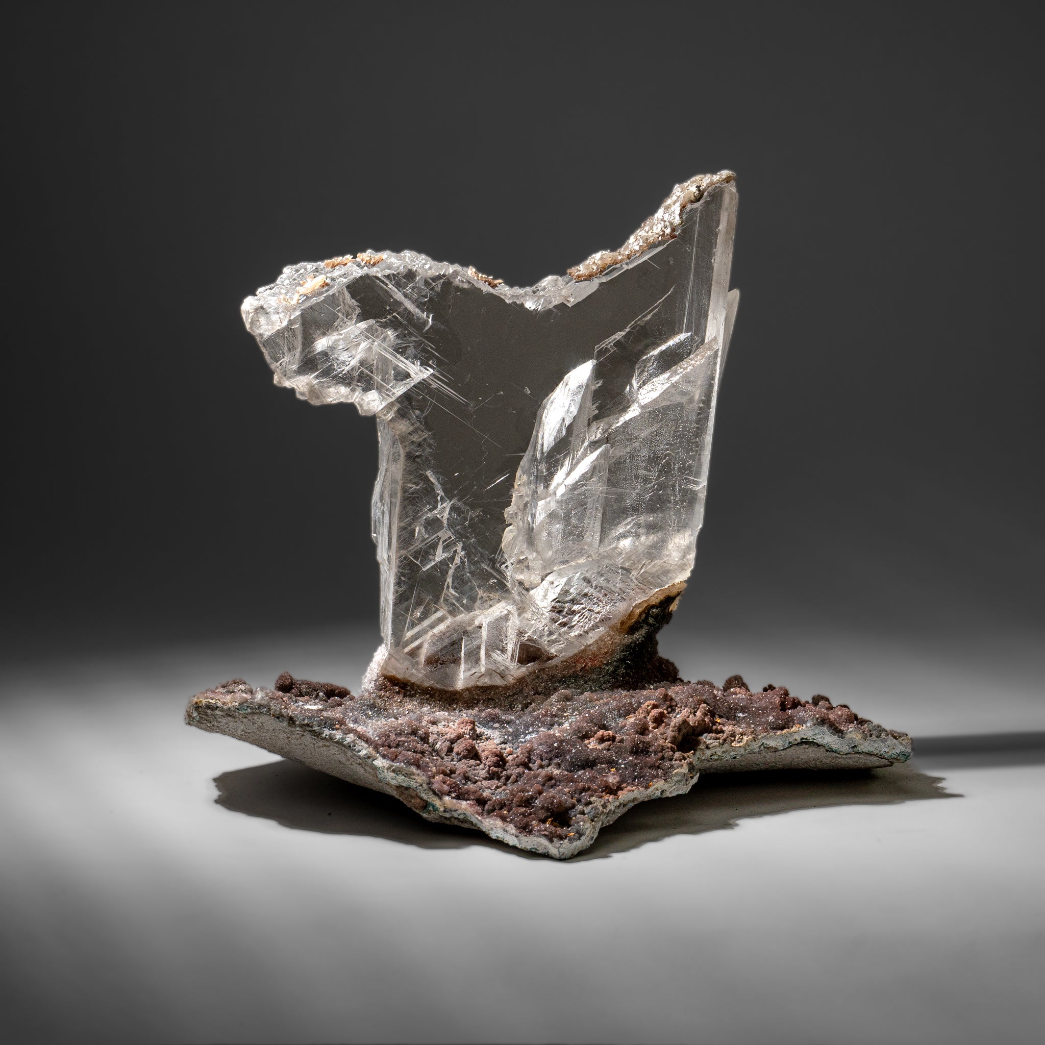 Gypsum Var. Selenite on Matrix from Rio Grande do Sul, Brazil (16 lbs)