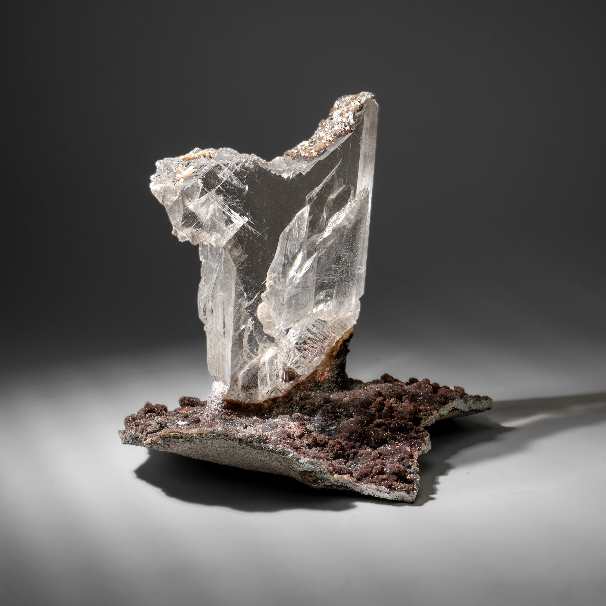Gypsum Var. Selenite on Matrix from Rio Grande do Sul, Brazil (16 lbs)